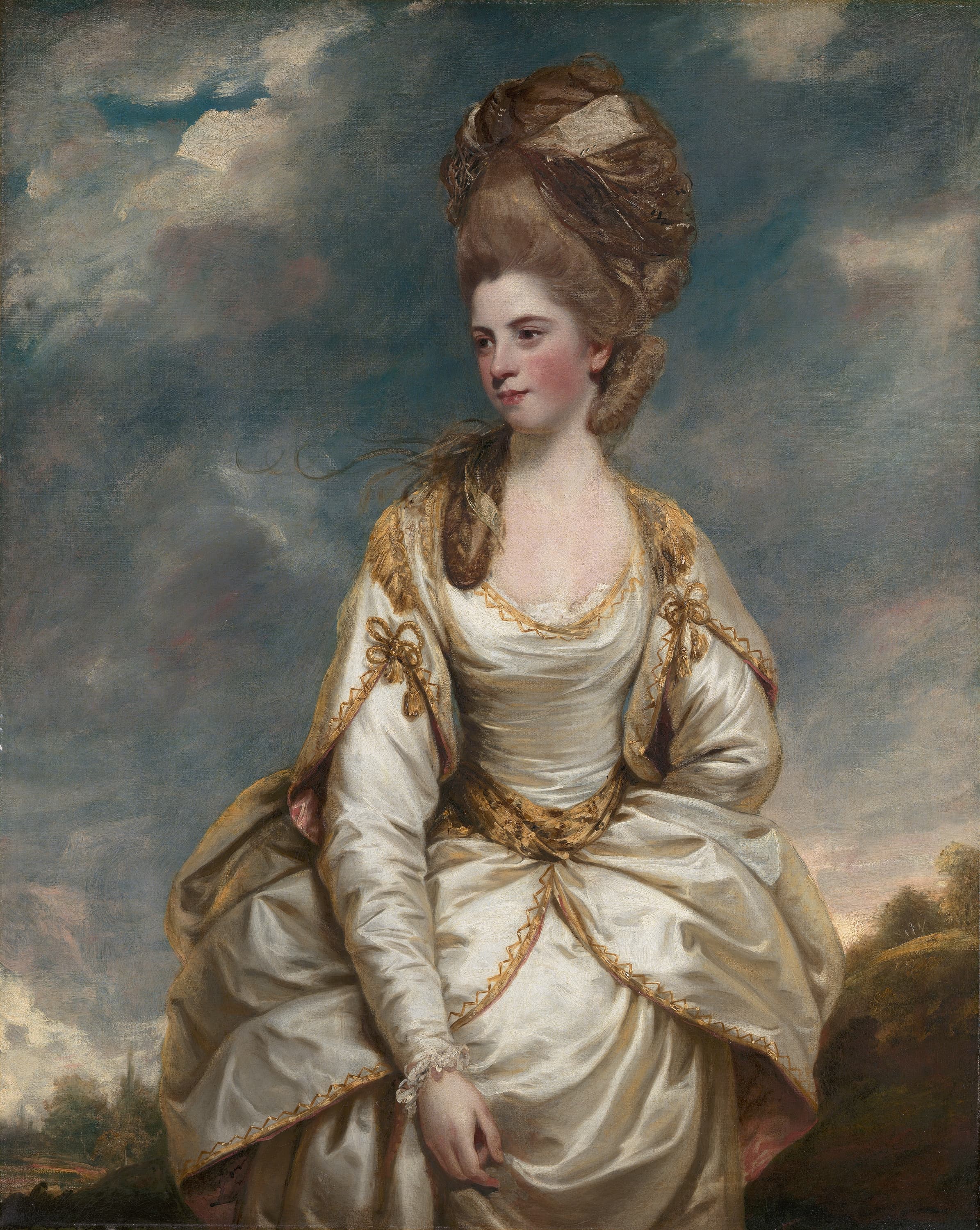 《莎拉·坎贝尔》（Sarah Campbell）｜约书亚·雷诺兹爵士 Sir Joshua Reynolds｜1777–1778