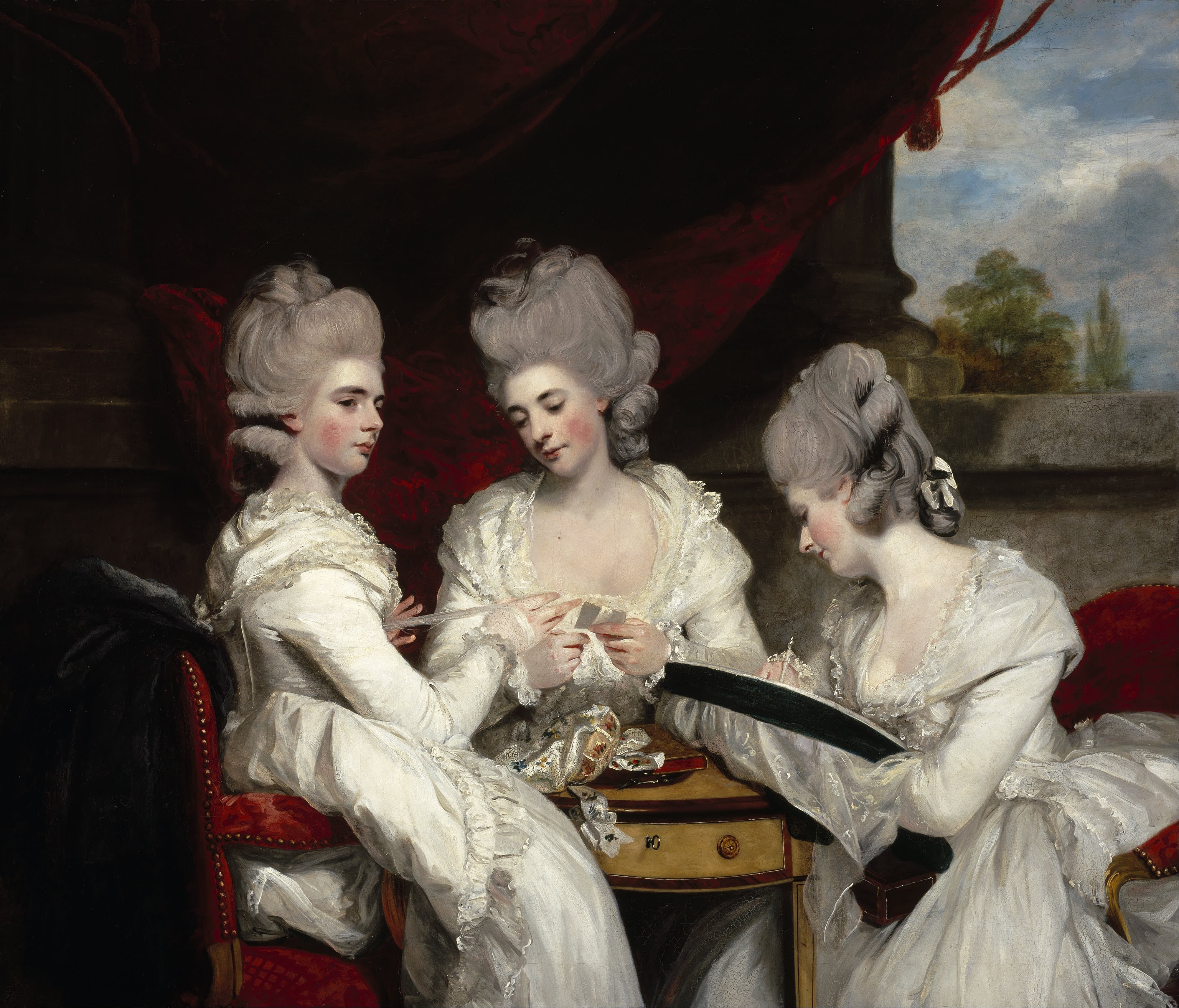《瓦尔德格雷夫女士》（The Ladies Waldegrave）｜约书亚·雷诺兹爵士 Sir Joshua Reynolds｜1780–1781