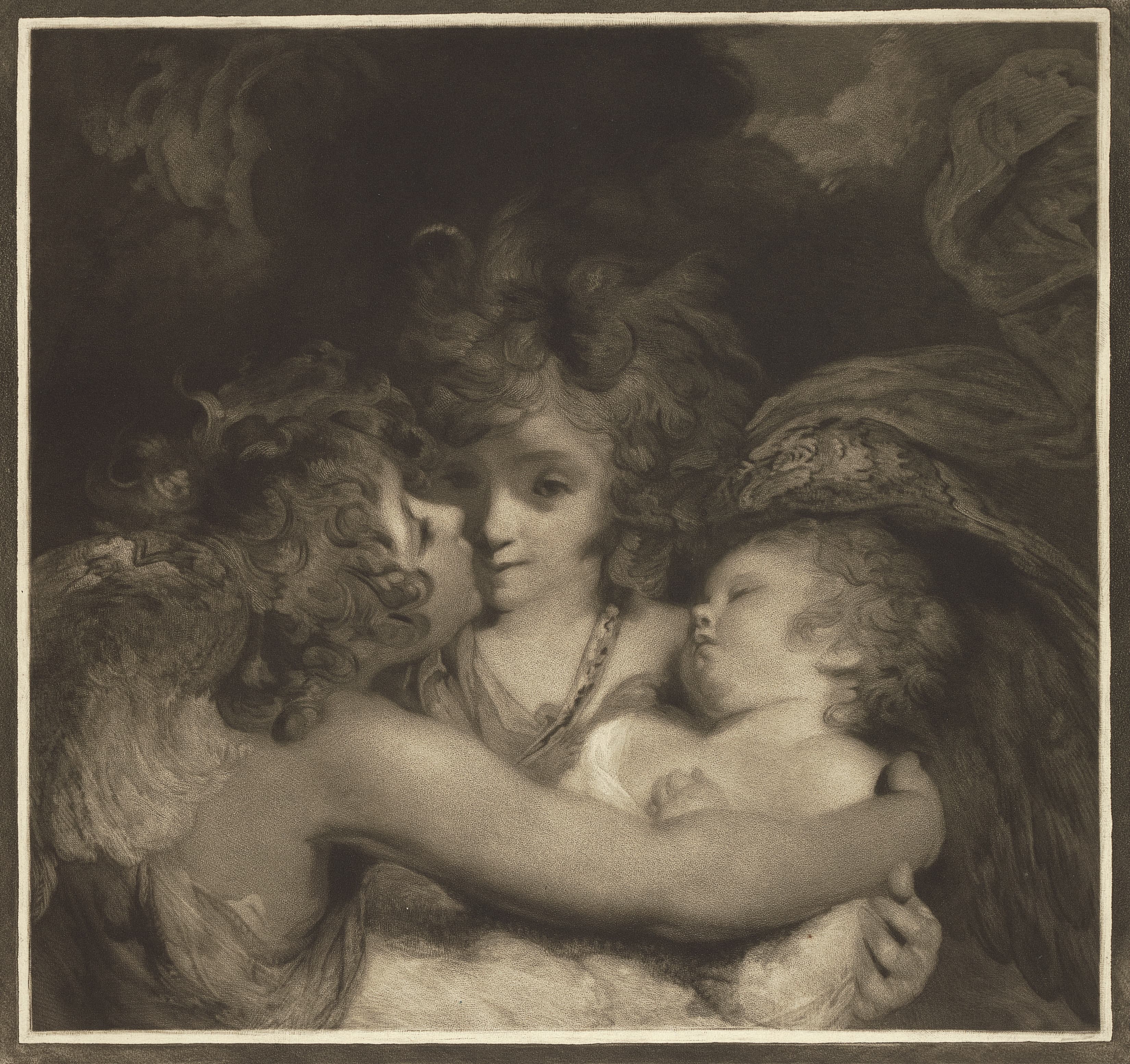 《守护天使》（Guardian Angels）｜约书亚·雷诺兹爵士 Sir Joshua Reynolds｜1786