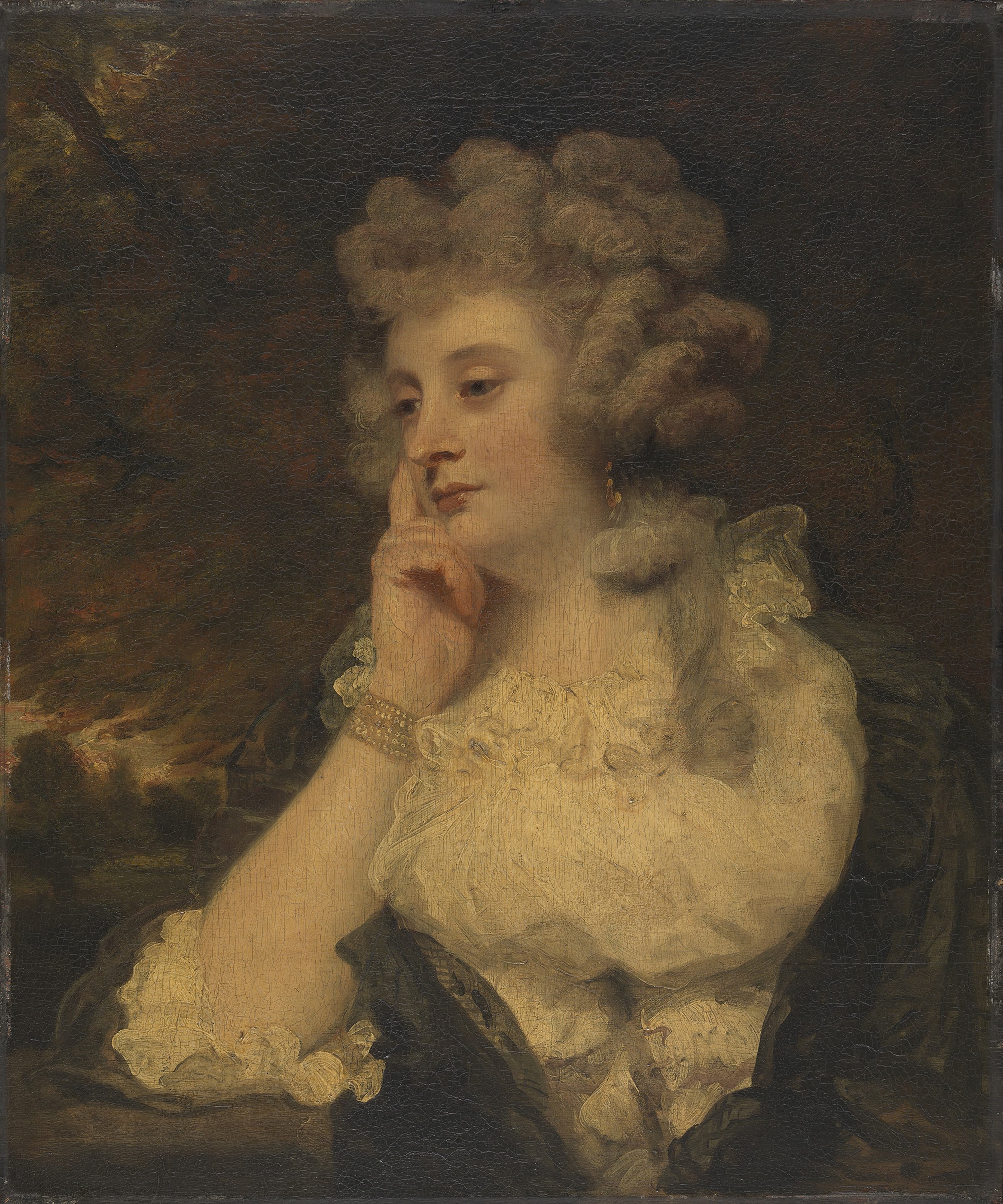 《简·布拉迪尔夫人》（Mrs Jane Braddyll）｜约书亚·雷诺兹爵士 Sir Joshua Reynolds｜1788