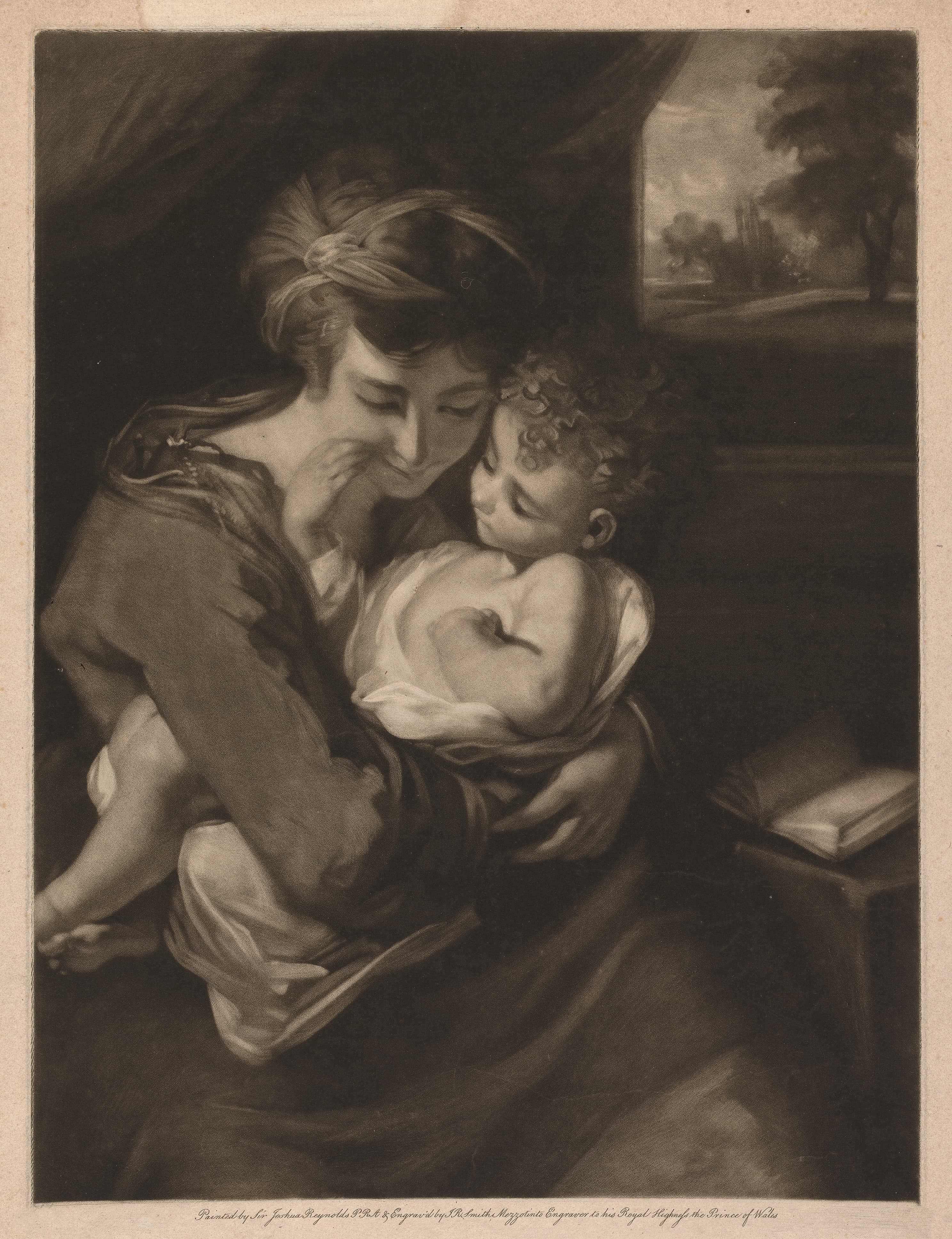 《处女与圣婴》（Virgin and Child）｜约书亚·雷诺兹爵士 Sir Joshua Reynolds｜1791