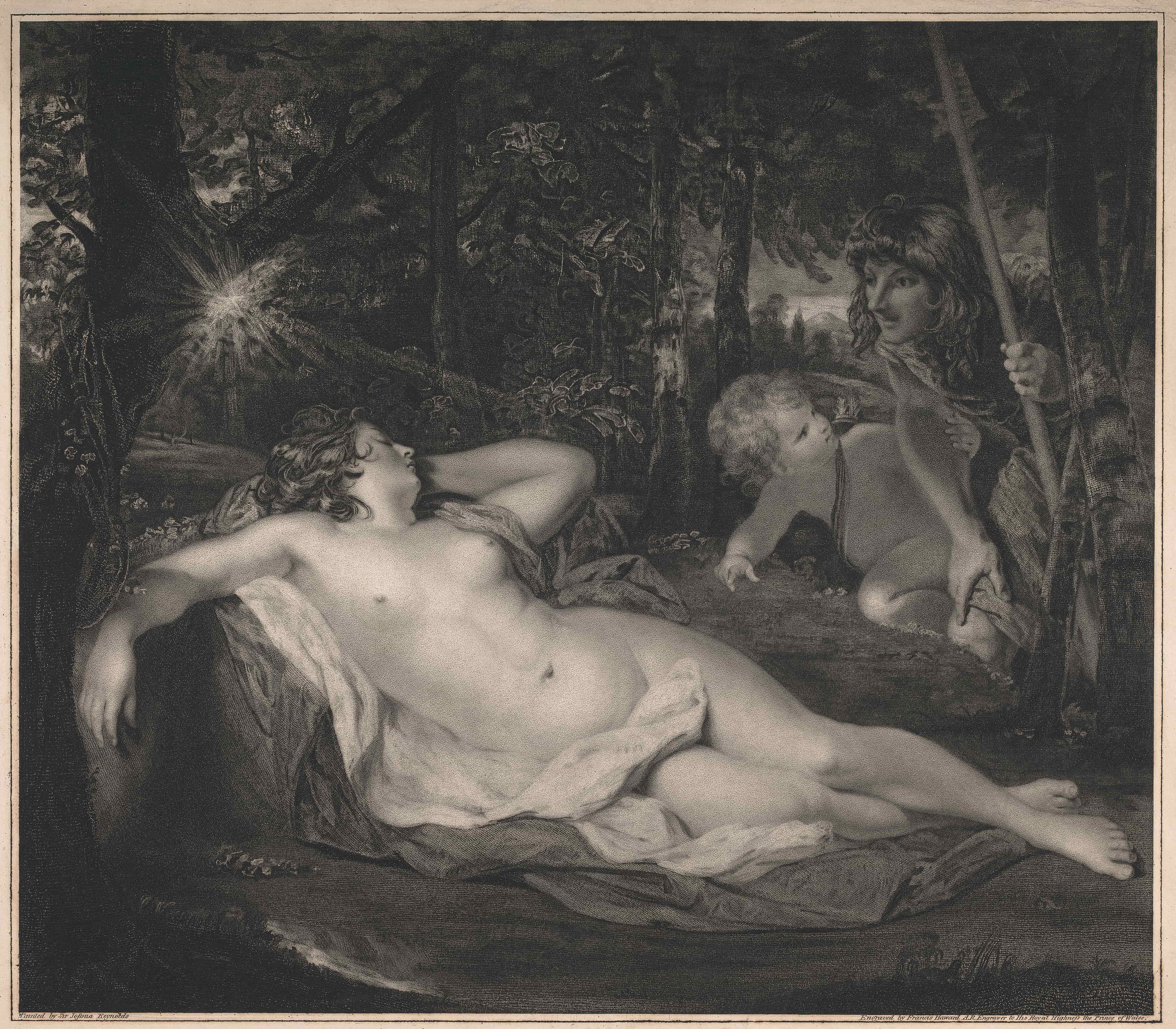《赛蒙和伊菲革涅亚》（Cymon and Iphigenia）｜约书亚·雷诺兹爵士 Sir Joshua Reynolds｜不明