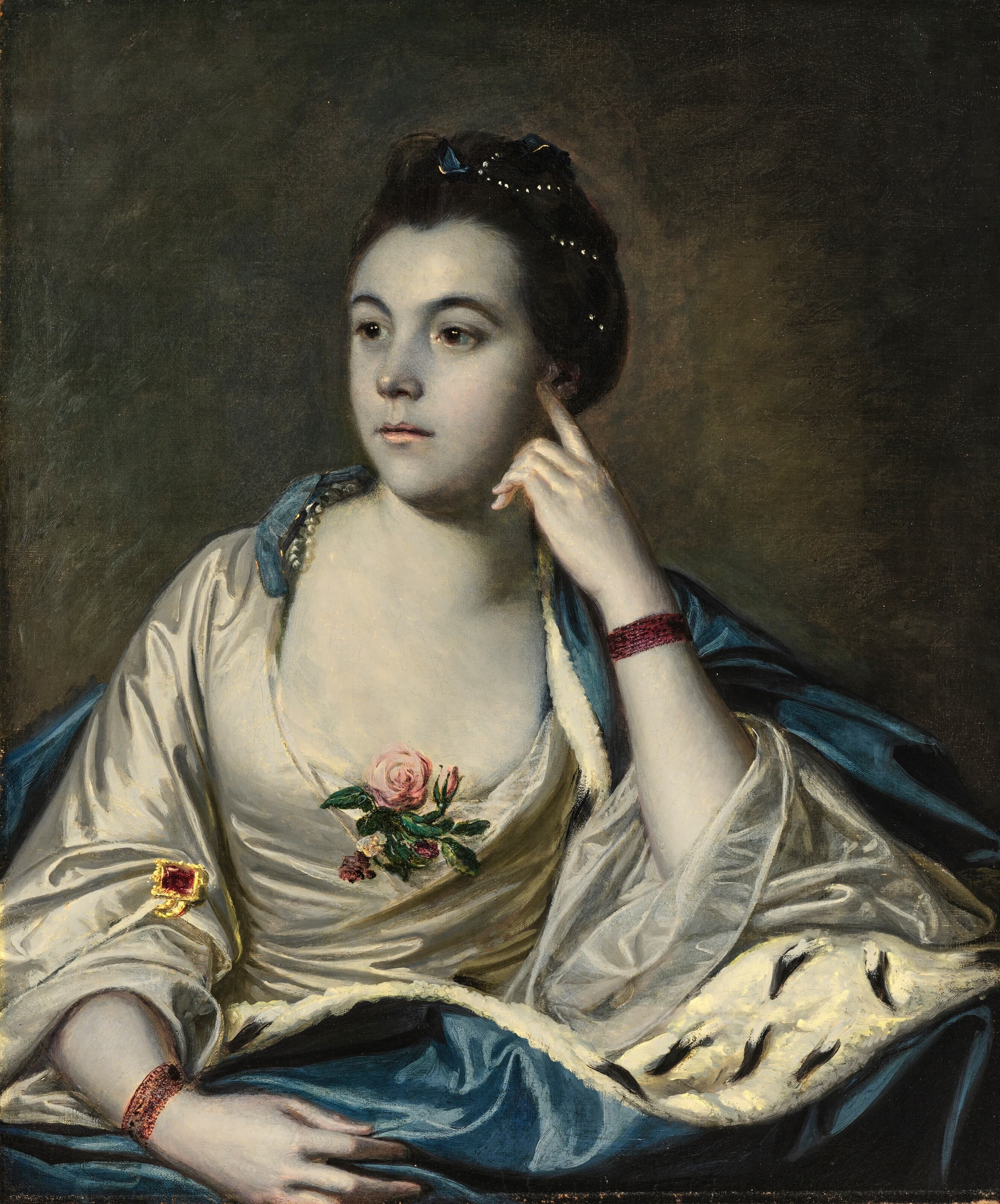 《伊丽莎白·布拉德肖夫人（娘家姓威尔逊）的肖像》（Portrait of Mrs. Elizabeth Bradshaw, née Wilson）｜约书亚·雷诺兹爵士 Sir Joshua Reynolds｜不明