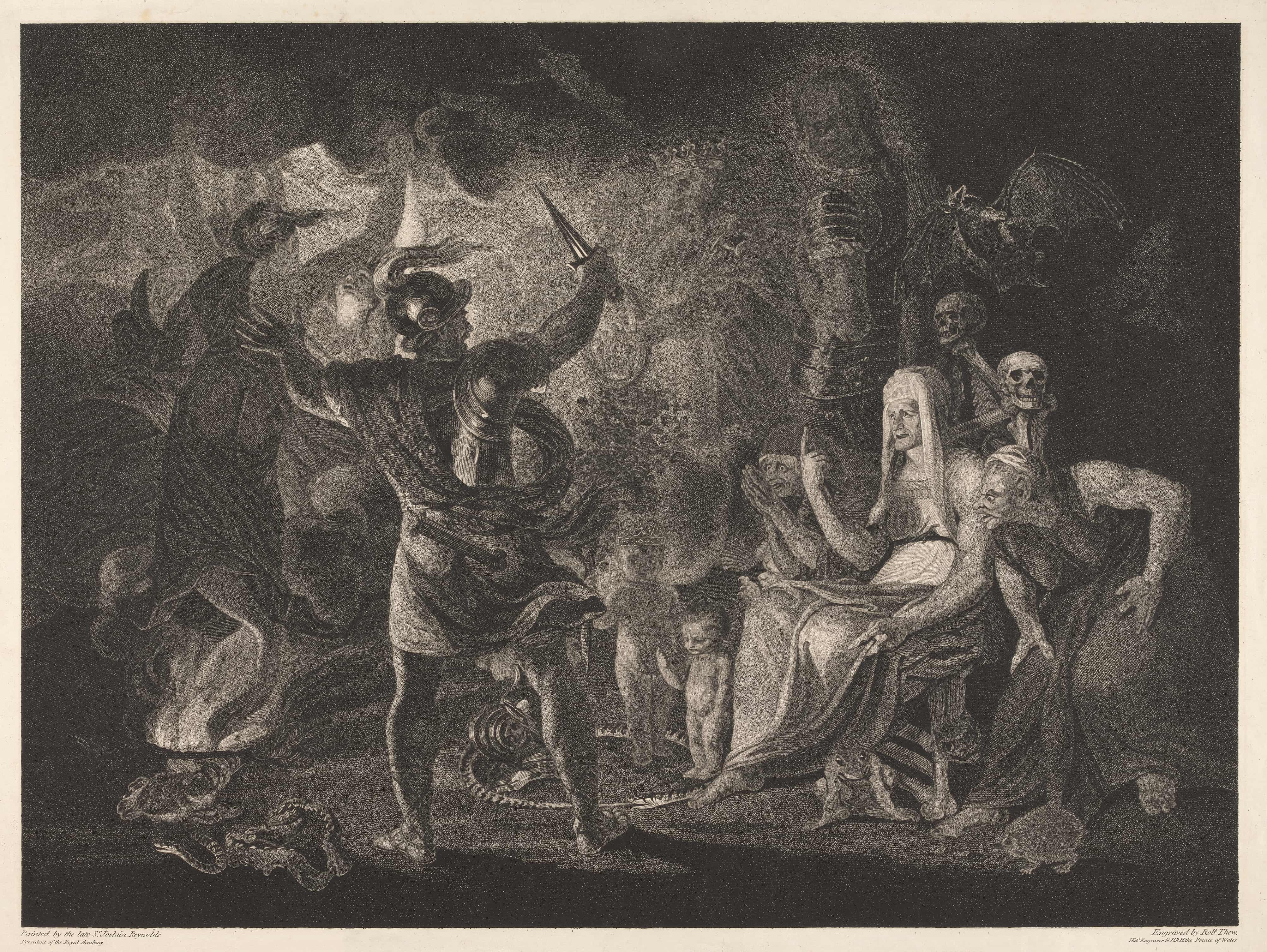 《莎士比亚，麦克白第四幕，第一场》（Shakespeare, Macbeth Act IV, Scene I）｜约书亚·雷诺兹爵士 Sir Joshua Reynolds｜不明