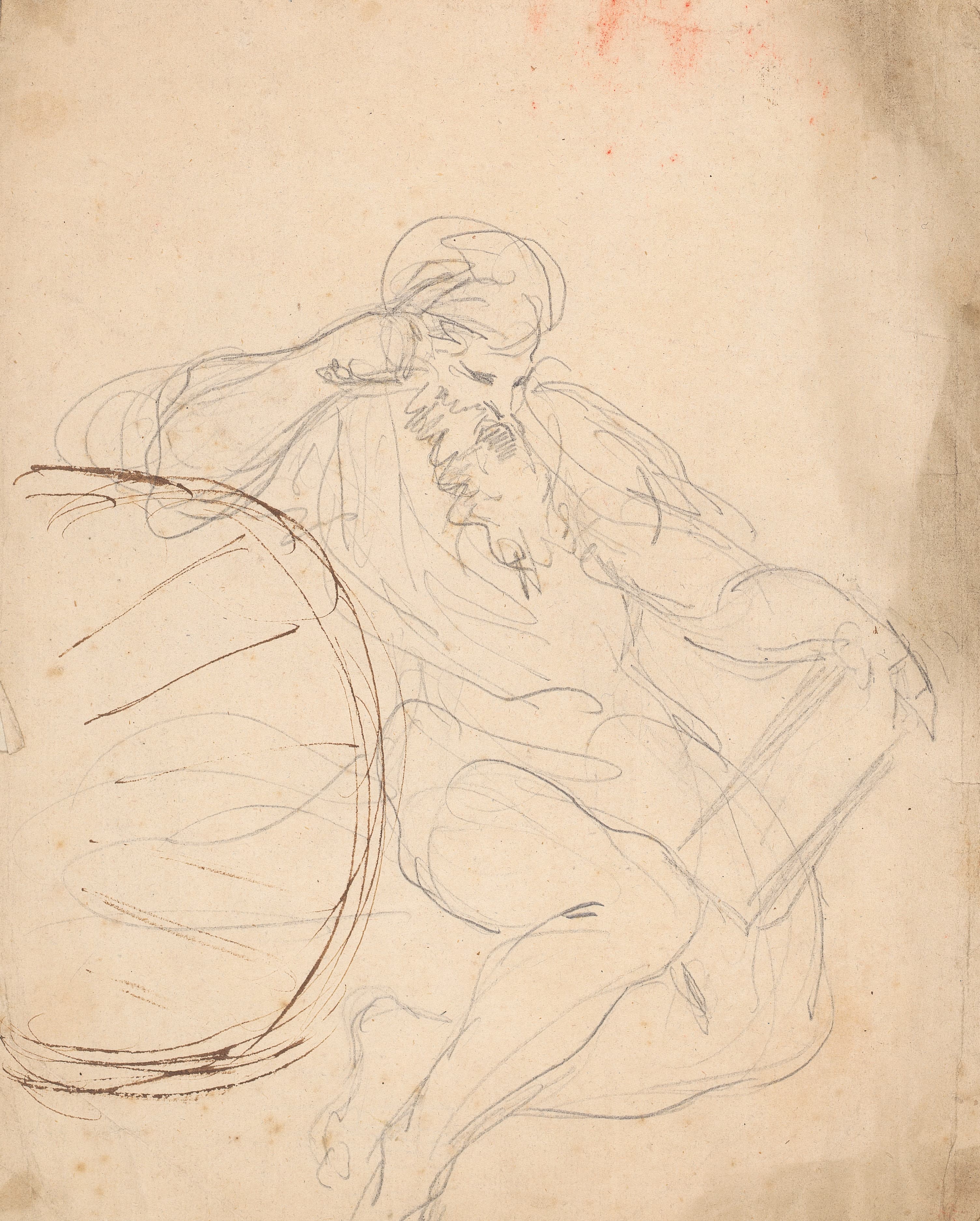 《坐着的大胡子男人》（Bearded Man Seated）｜约书亚·雷诺兹爵士 Sir Joshua Reynolds｜不明
