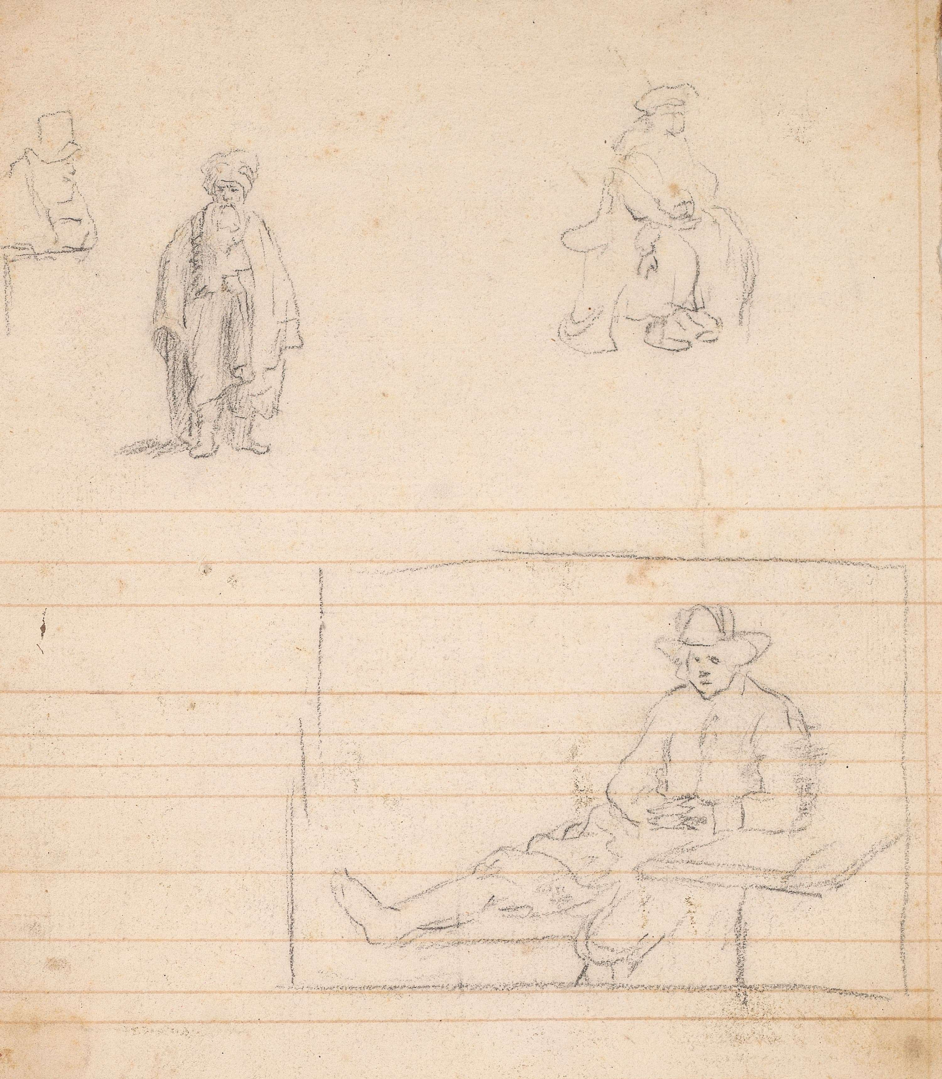《人的四幅素描》（Four Sketches of Man）｜约书亚·雷诺兹爵士 Sir Joshua Reynolds｜不明