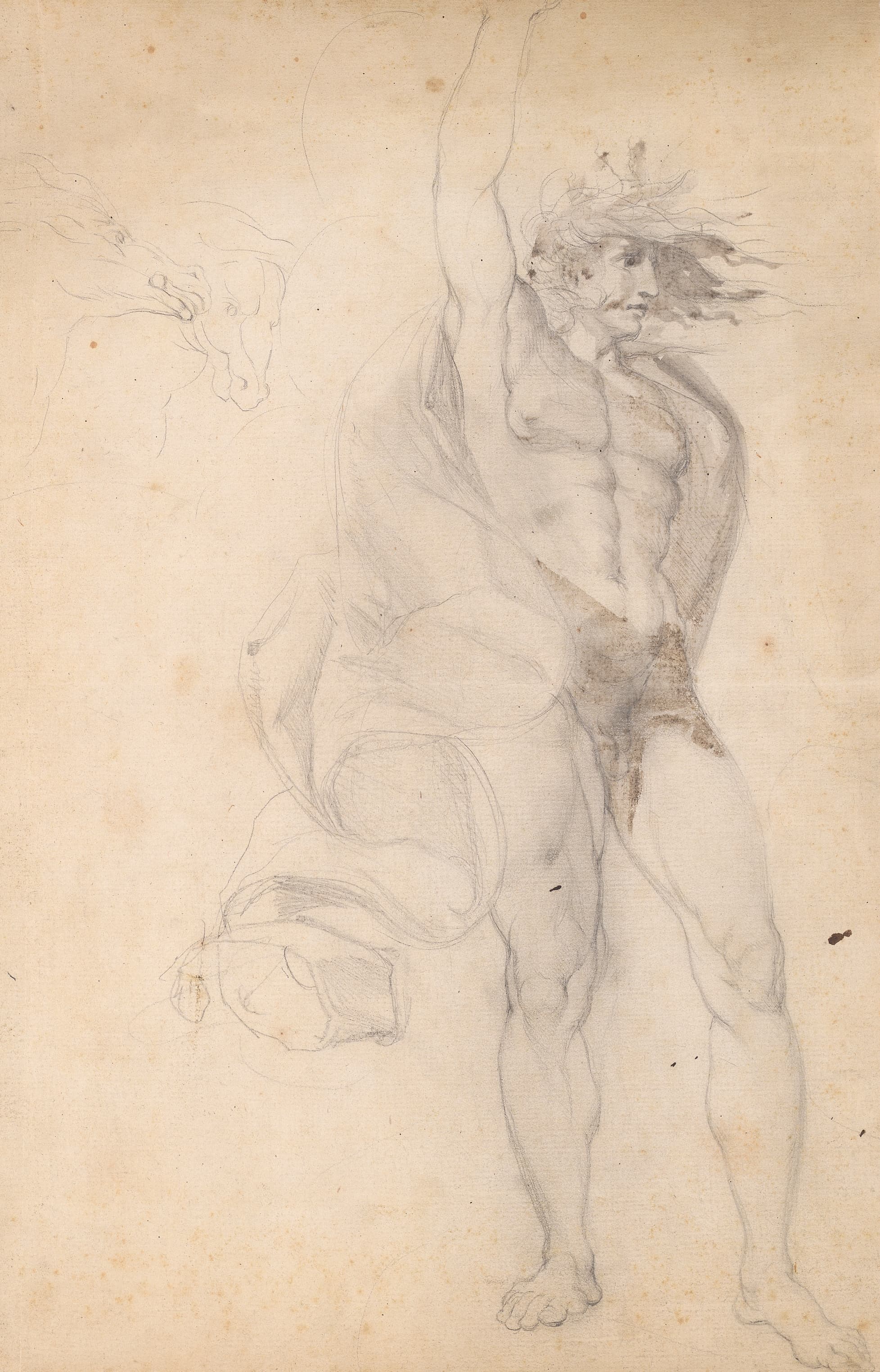 《举手的男人》（Man with Raised Hand）｜约书亚·雷诺兹爵士 Sir Joshua Reynolds｜不明