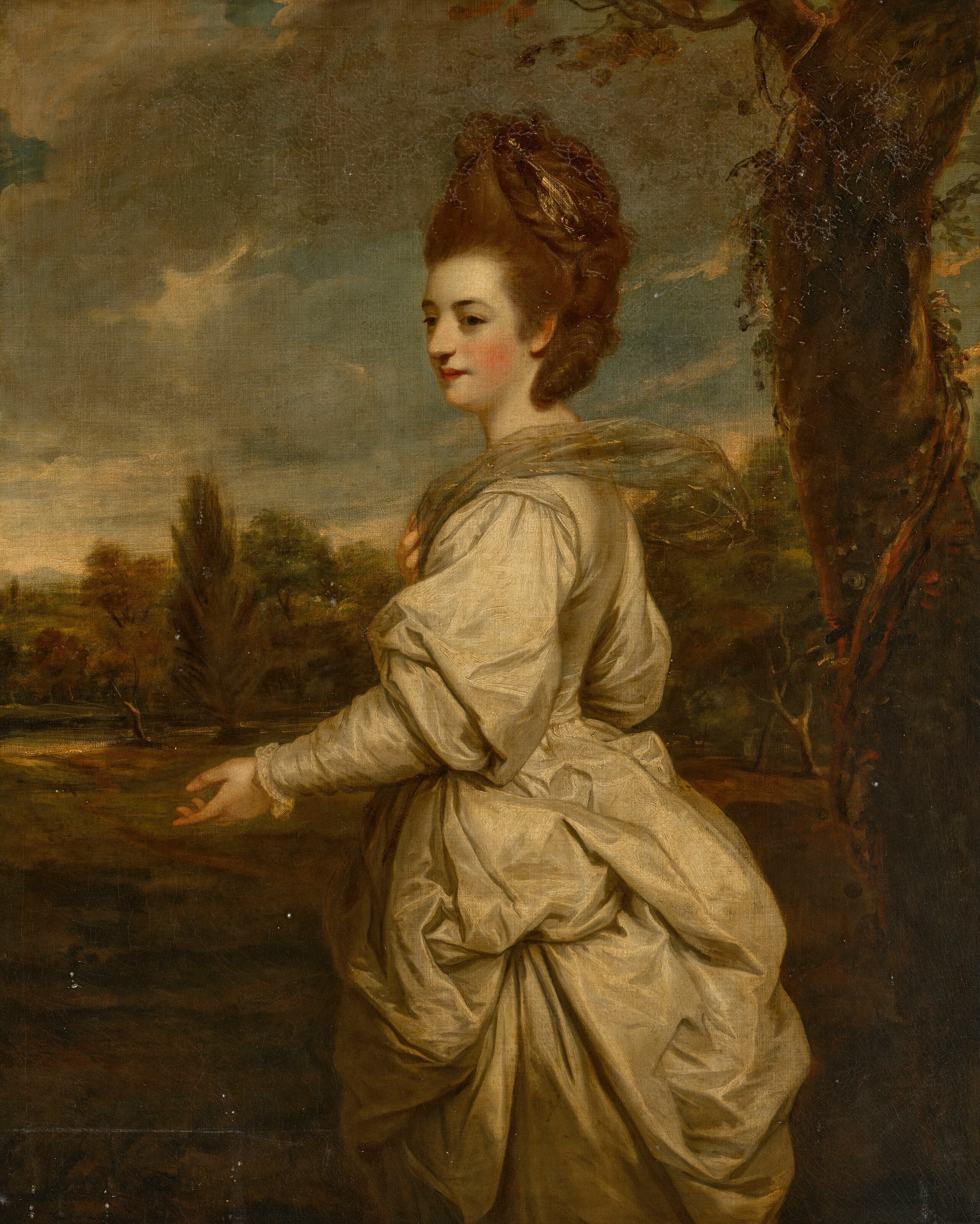 罗姆尼伯爵夫人弗朗西斯·马沙姆 (Frances Marsham) 的肖像，娘家姓温德姆 (1755-1795)