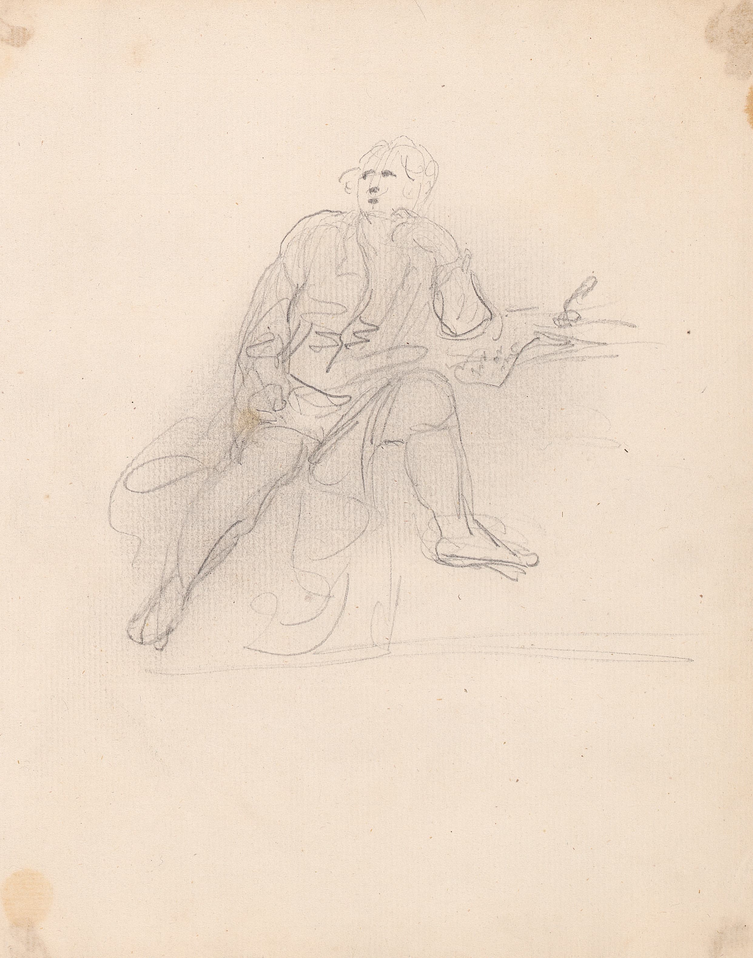 《坐着的人》（Seated Man）｜约书亚·雷诺兹爵士 Sir Joshua Reynolds｜不明