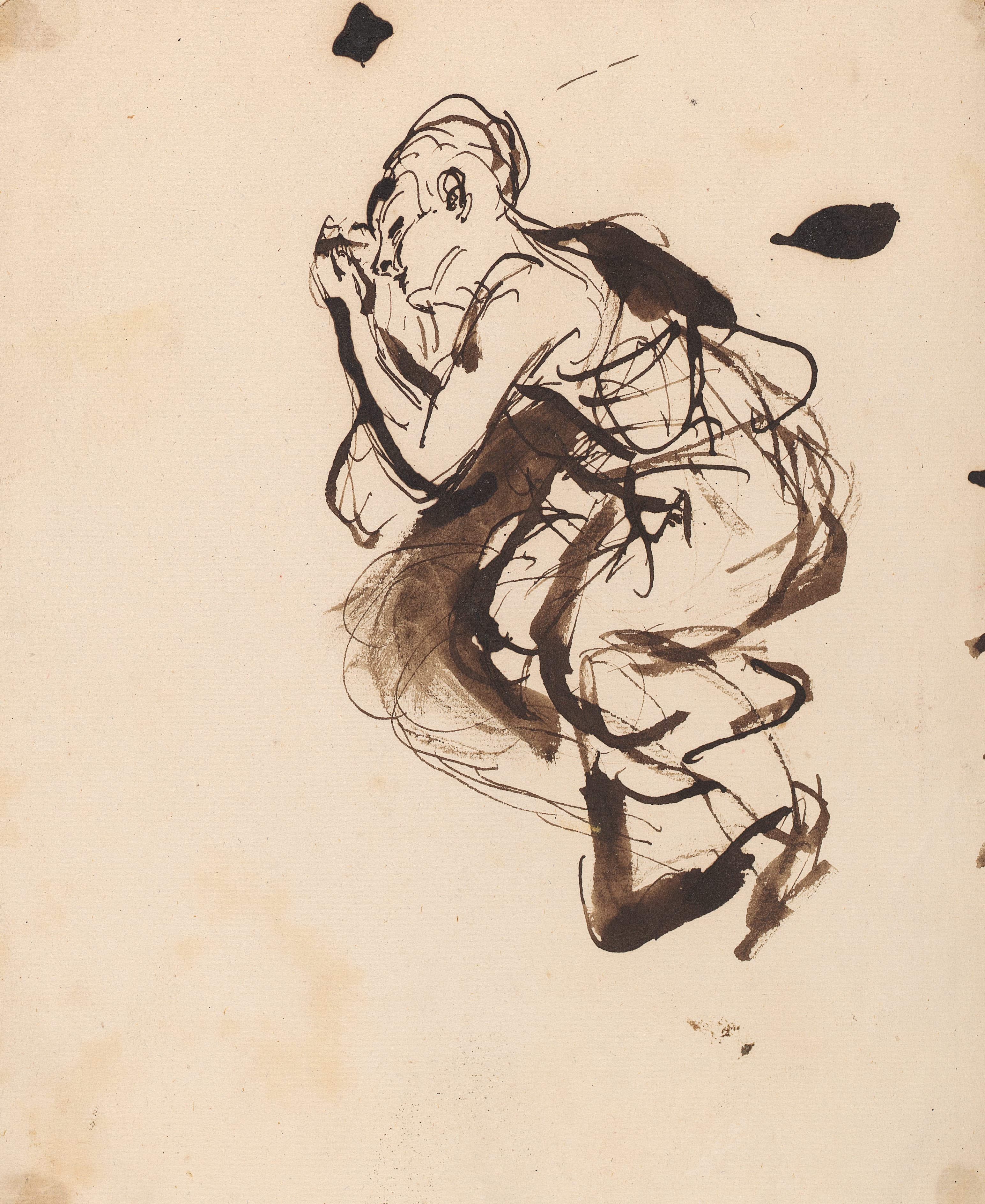 《一个熟睡的女人的素描》（Sketch of a Sleeping Woman）｜约书亚·雷诺兹爵士 Sir Joshua Reynolds｜不明