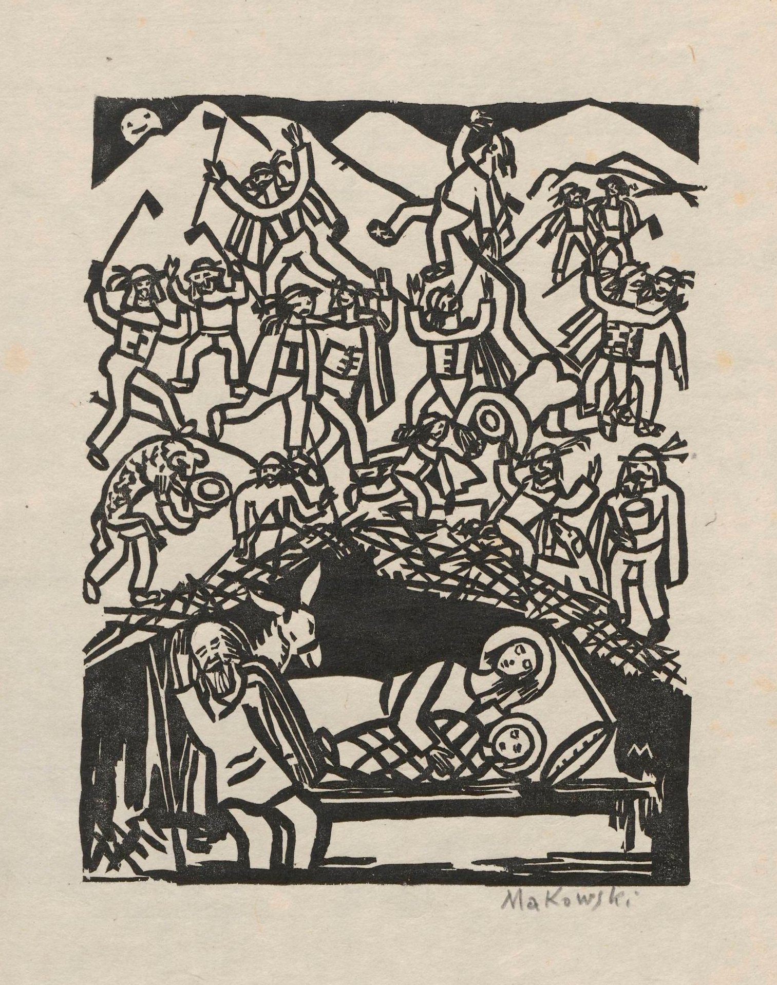 《“你好，你好”卡罗尔》（'Hello, hello' Carol）｜塔德乌什·马科夫斯基 Tadeusz Makowski｜1924