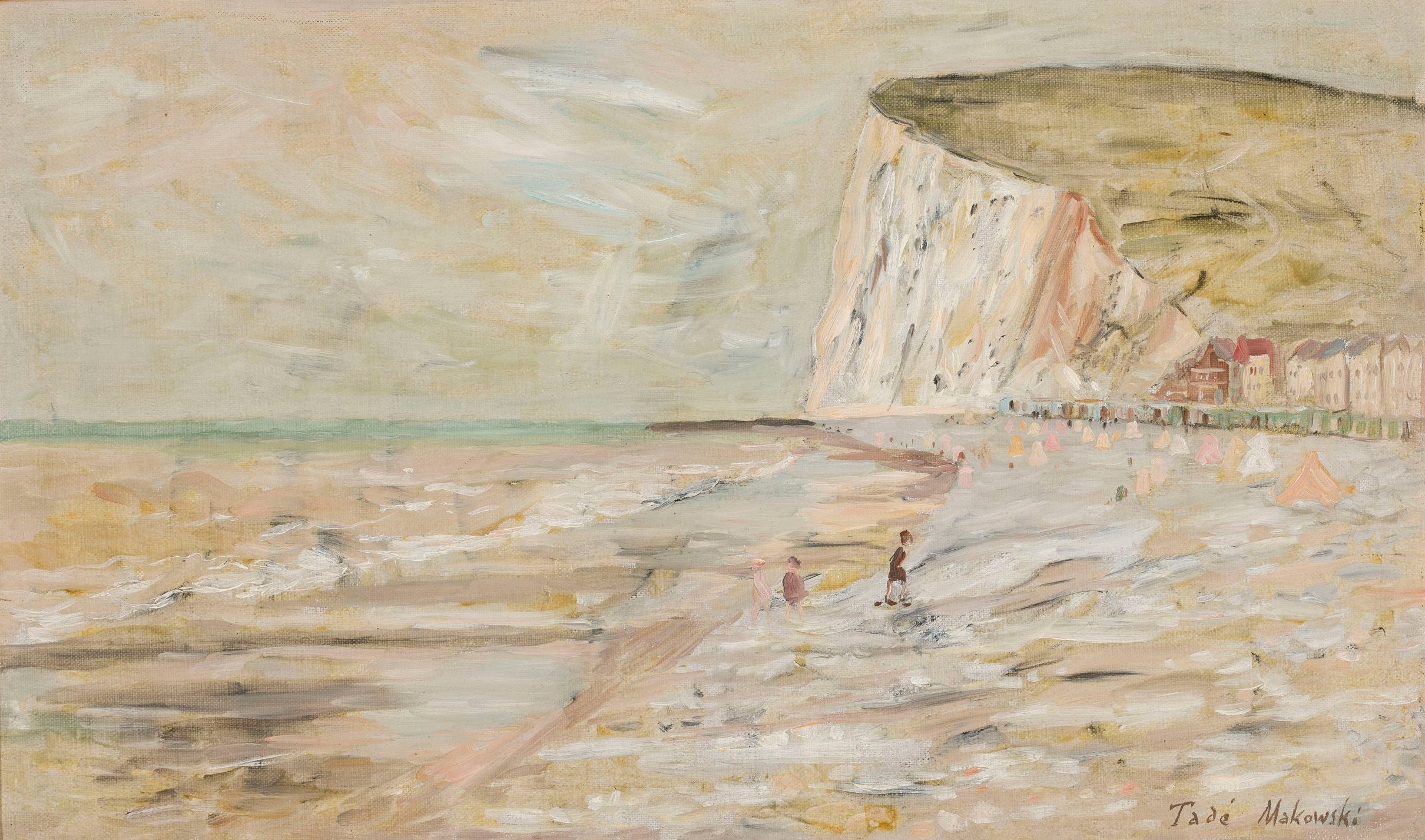 《海滩》（Beach）｜塔德乌什·马科夫斯基 Tadeusz Makowski｜1927