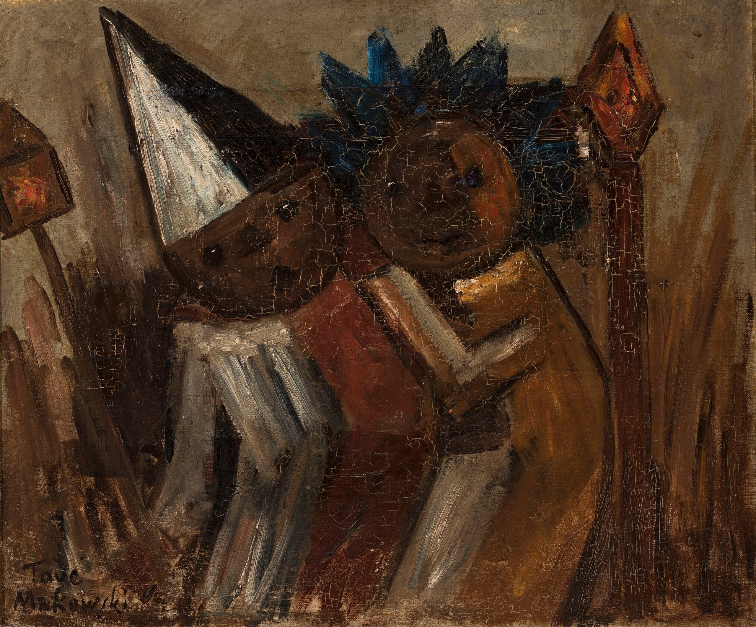 《肥胖星期四（狂欢节）》（Fat Thursday (Mardi Gras)）｜塔德乌什·马科夫斯基 Tadeusz Makowski｜1930