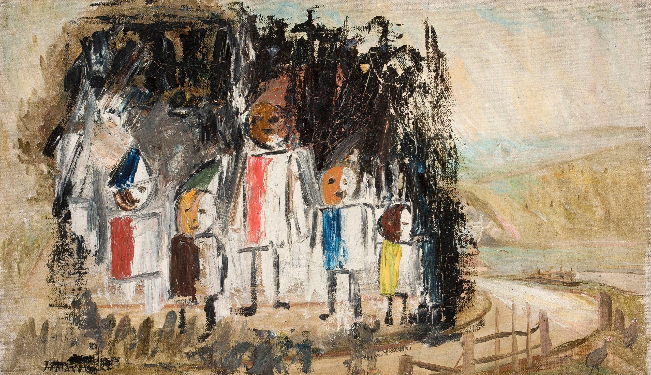 《一群孩子》（Group of children）｜塔德乌什·马科夫斯基 Tadeusz Makowski｜1931