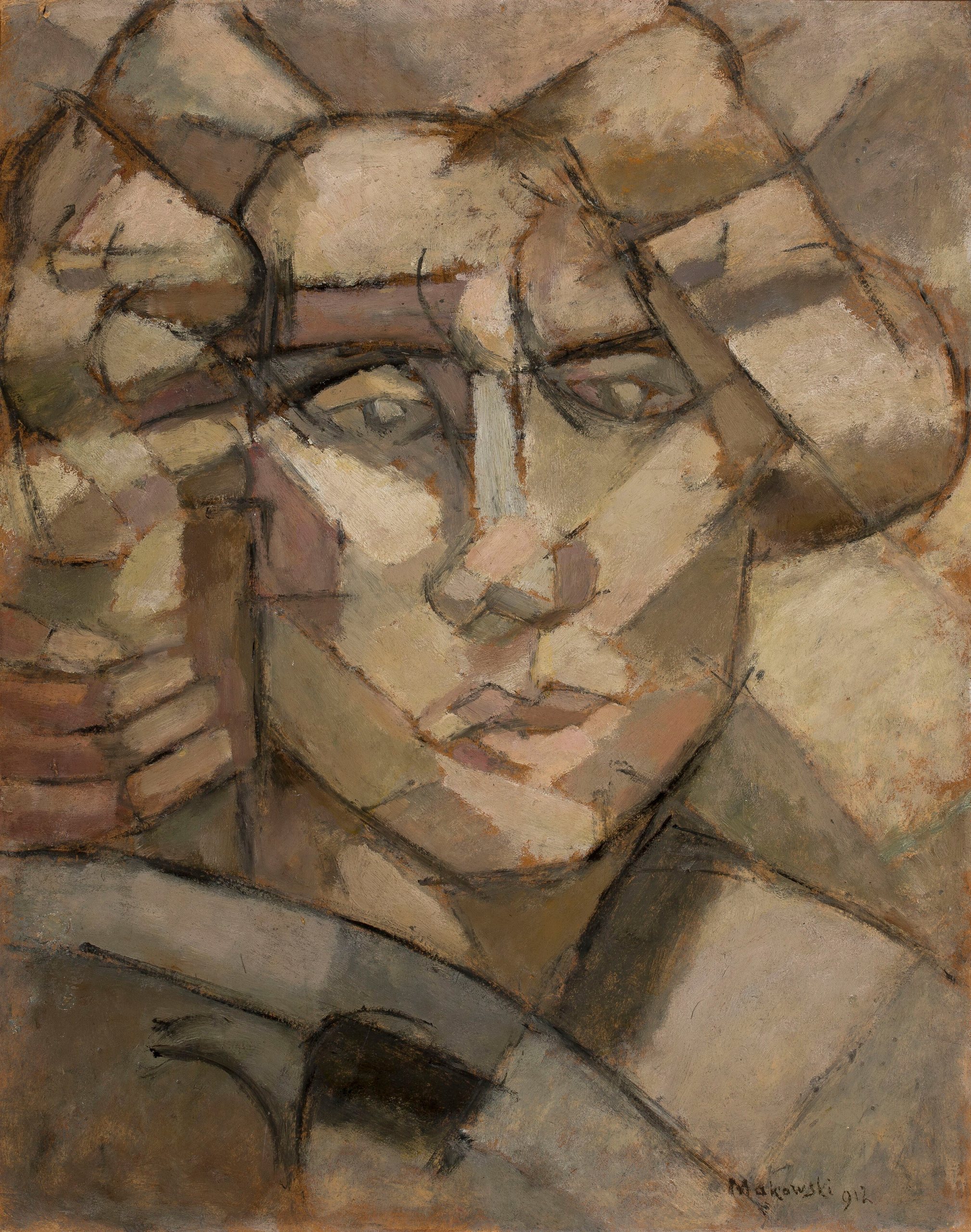 《头》（Head）｜塔德乌什·马科夫斯基 Tadeusz Makowski｜1912