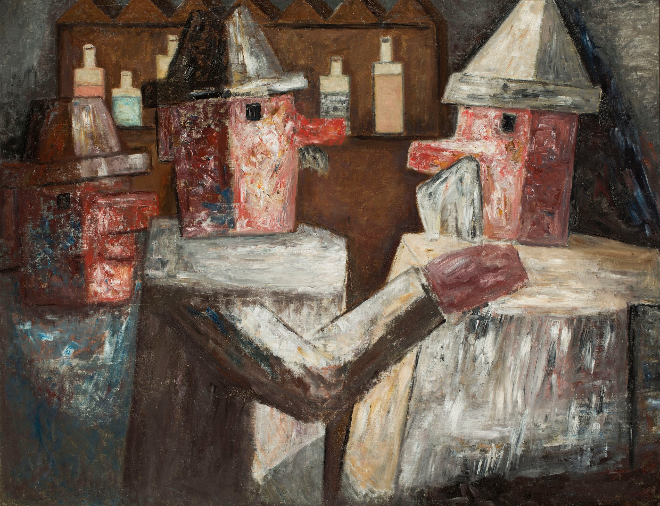 《在酒吧里》（In a bar）｜塔德乌什·马科夫斯基 Tadeusz Makowski｜1931