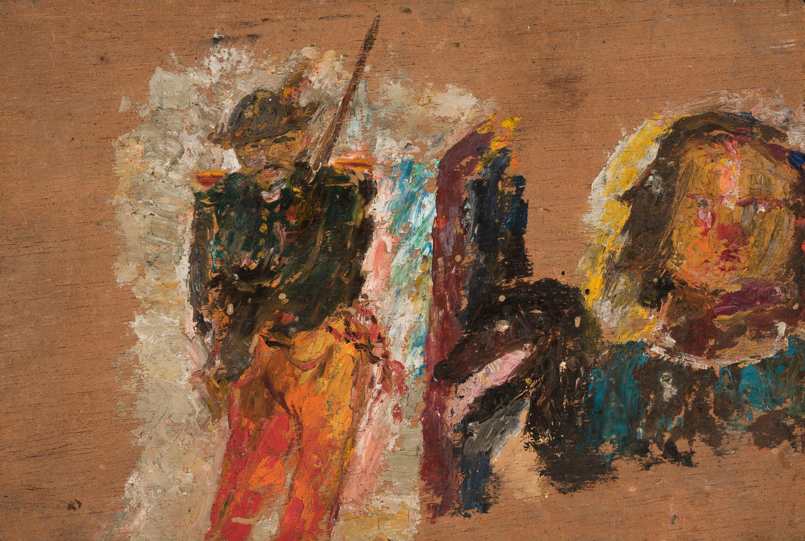 《步枪手和头》（Rifleman and head）｜塔德乌什·马科夫斯基 Tadeusz Makowski｜1920