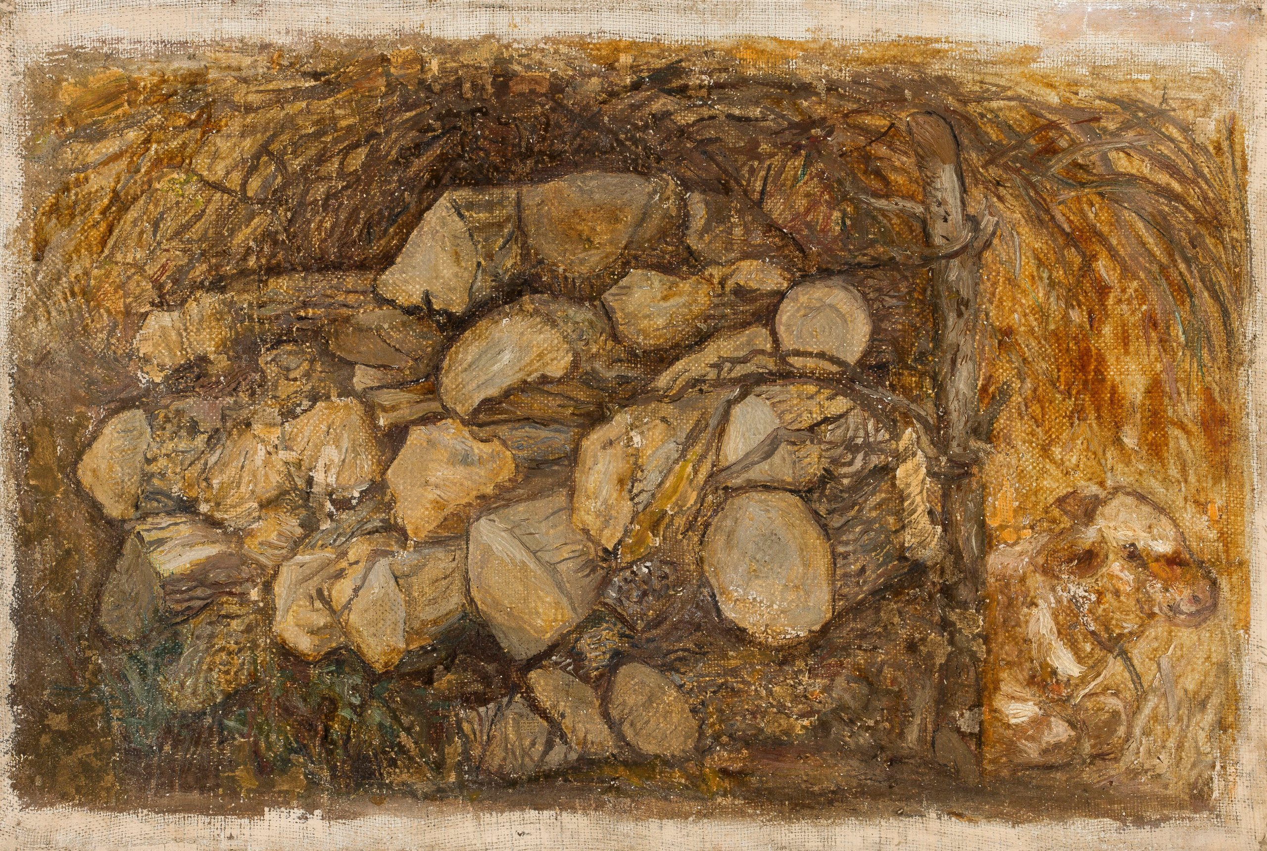 《树木组成的庭院》（A court of trees）｜塔德乌什·马科夫斯基 Tadeusz Makowski｜1932