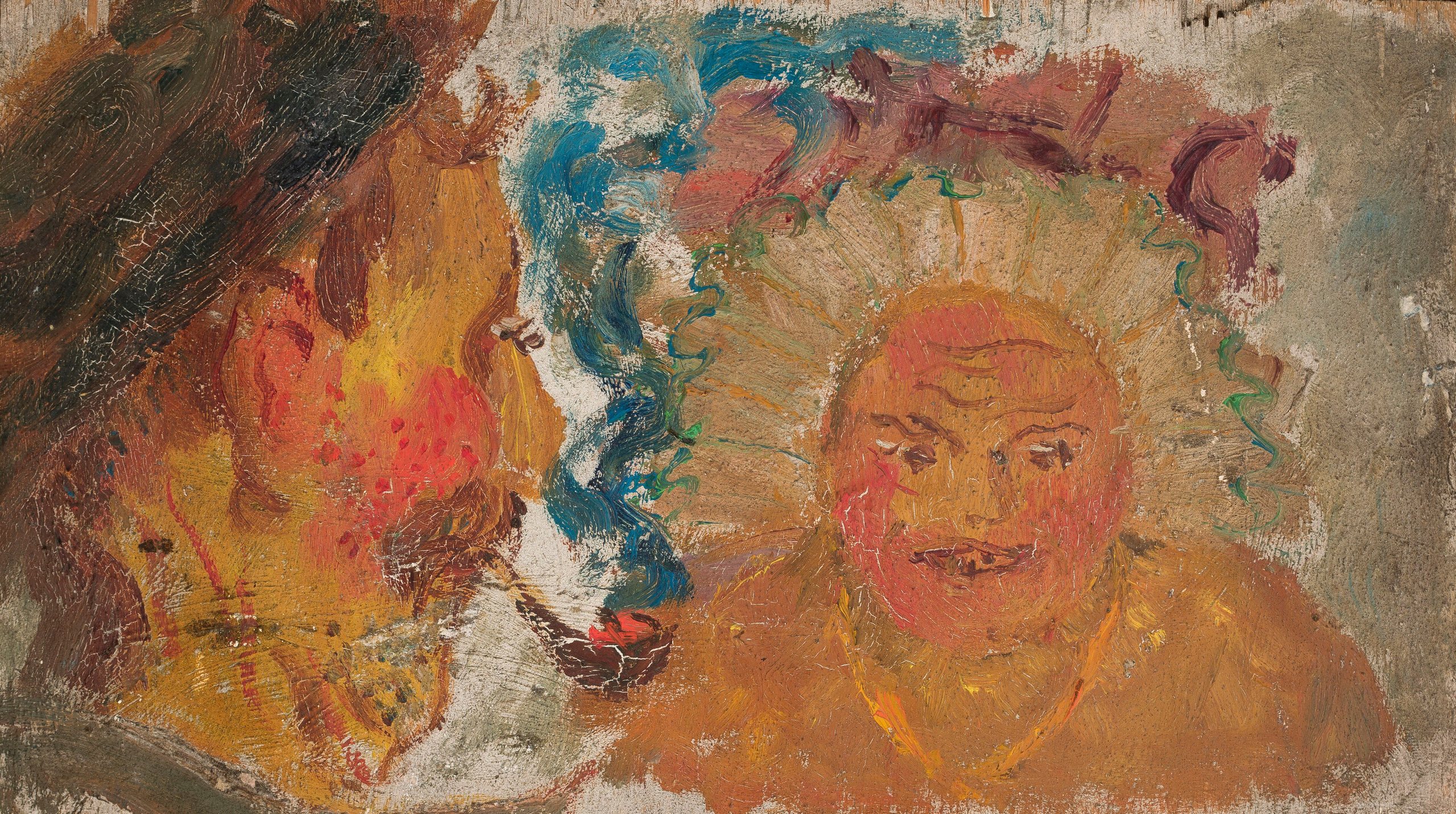 《两个头》（Two heads）｜塔德乌什·马科夫斯基 Tadeusz Makowski｜1920