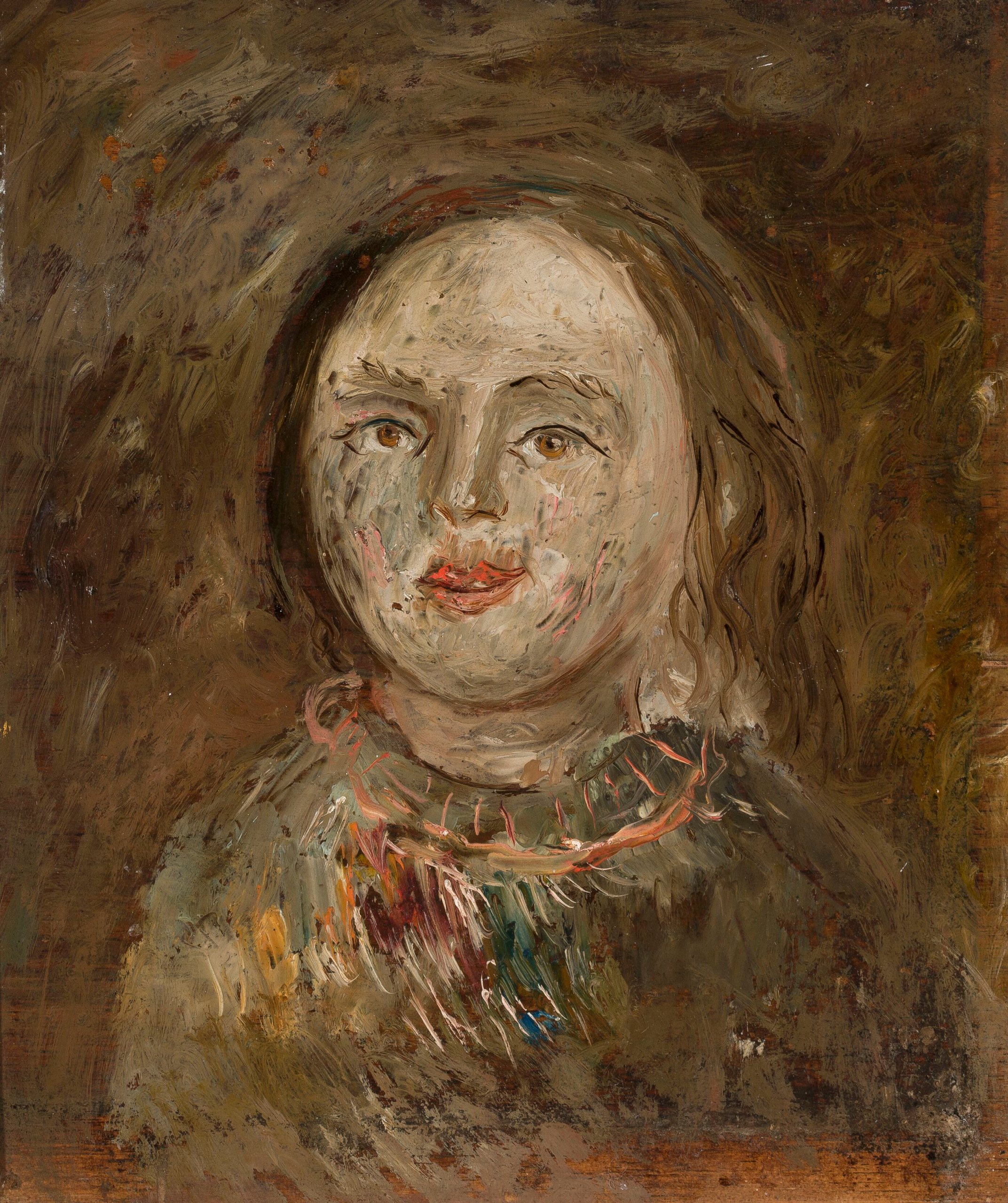 《女生头像女生》（A girl's head）｜塔德乌什·马科夫斯基 Tadeusz Makowski｜1919