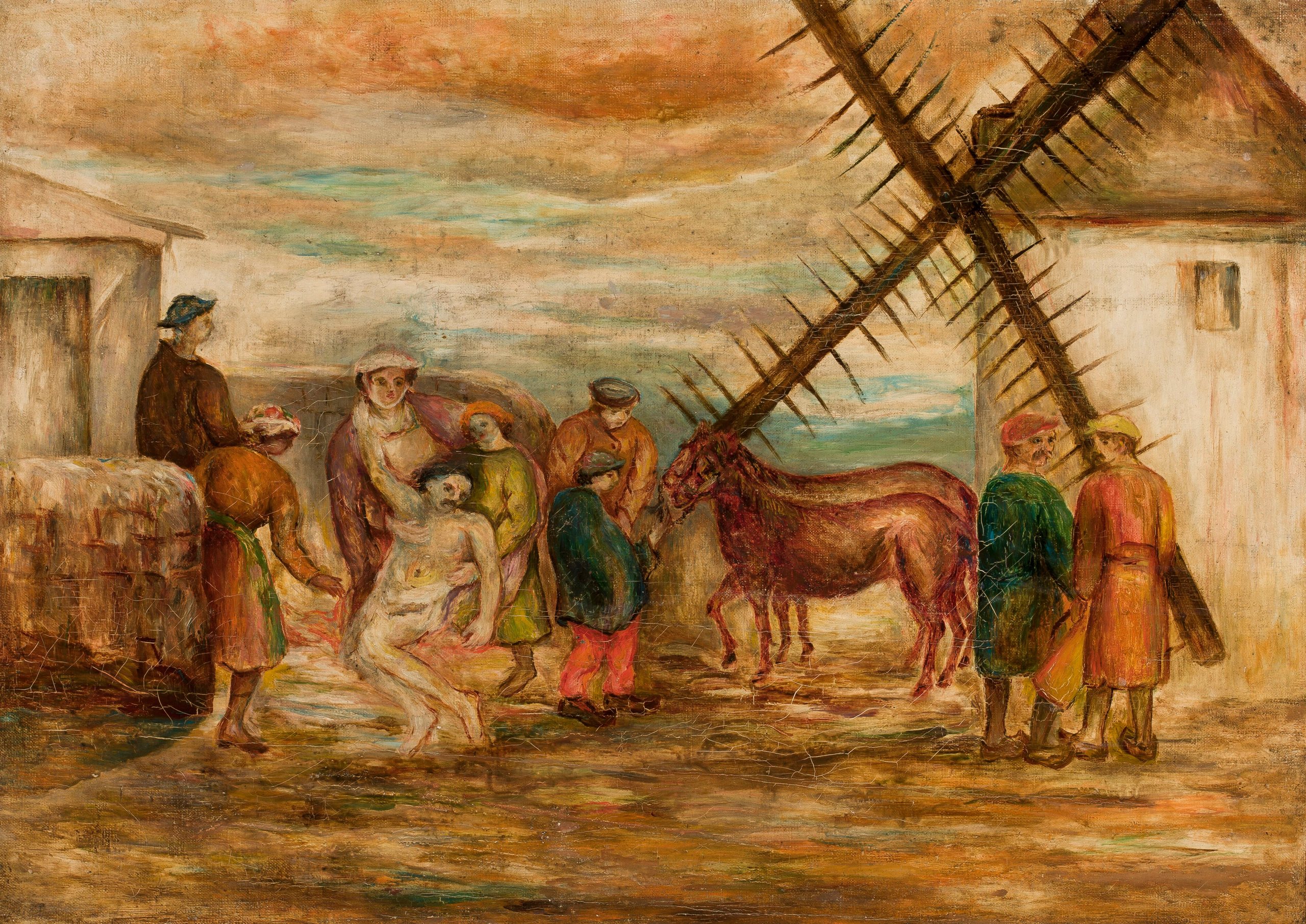 《好撒玛利亚人》（Good Samaritan）｜塔德乌什·马科夫斯基 Tadeusz Makowski｜1920