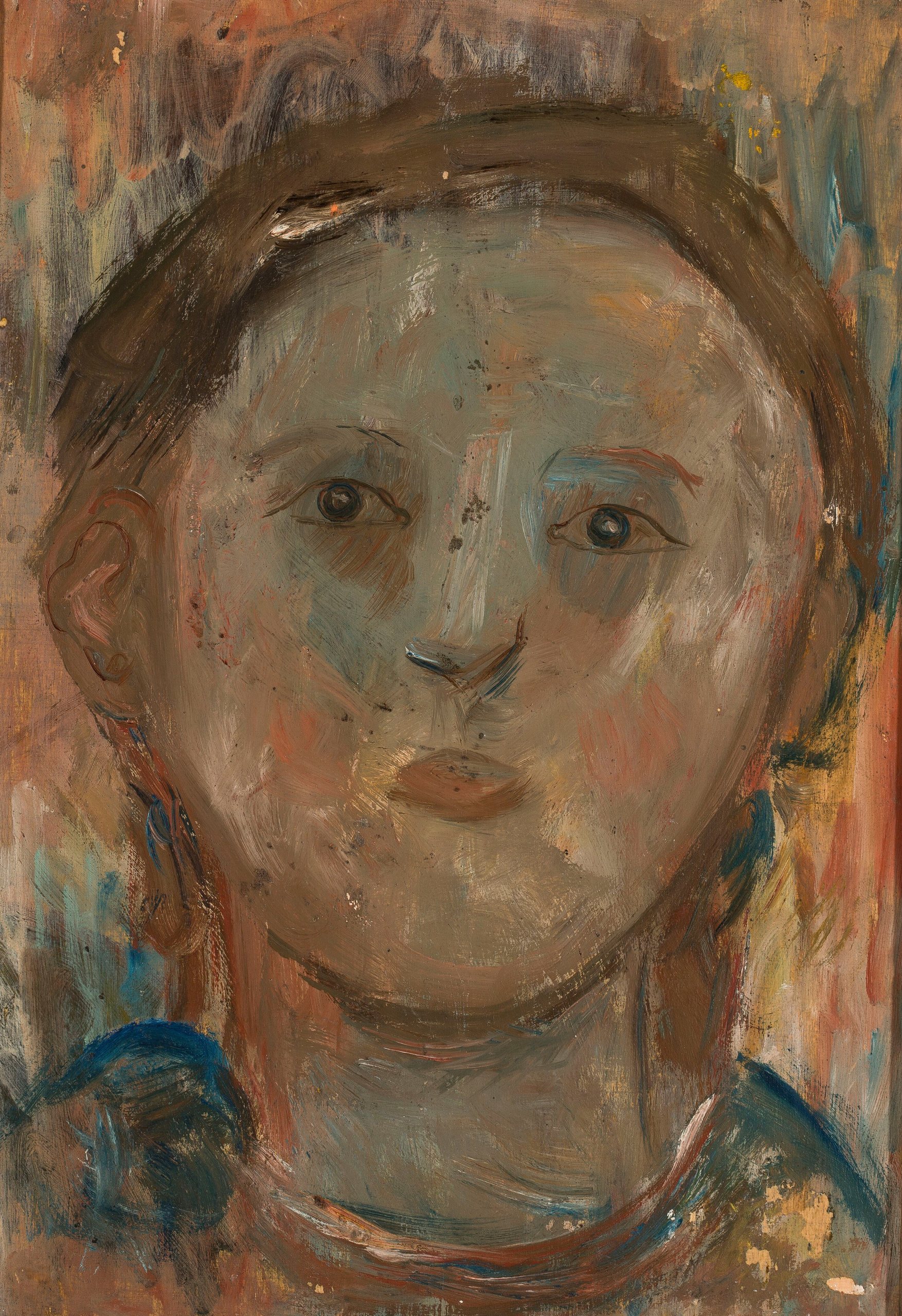 《小女孩头像》（Little girl’s head）｜塔德乌什·马科夫斯基 Tadeusz Makowski｜1919