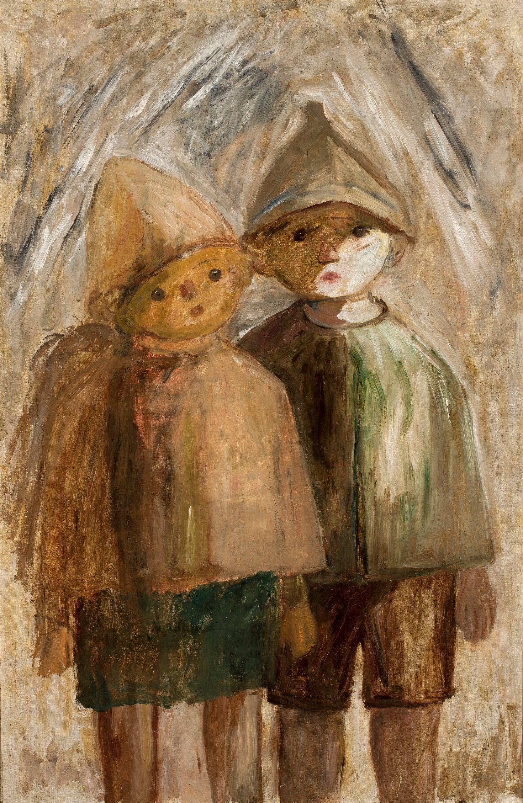 《小学生》（Little pupils）｜塔德乌什·马科夫斯基 Tadeusz Makowski｜1930