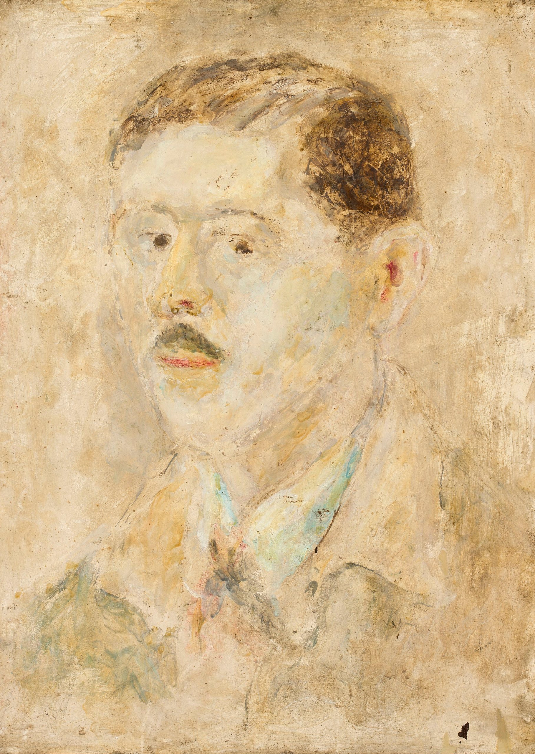 《男性肖像》（Male portrait）｜塔德乌什·马科夫斯基 Tadeusz Makowski｜1927