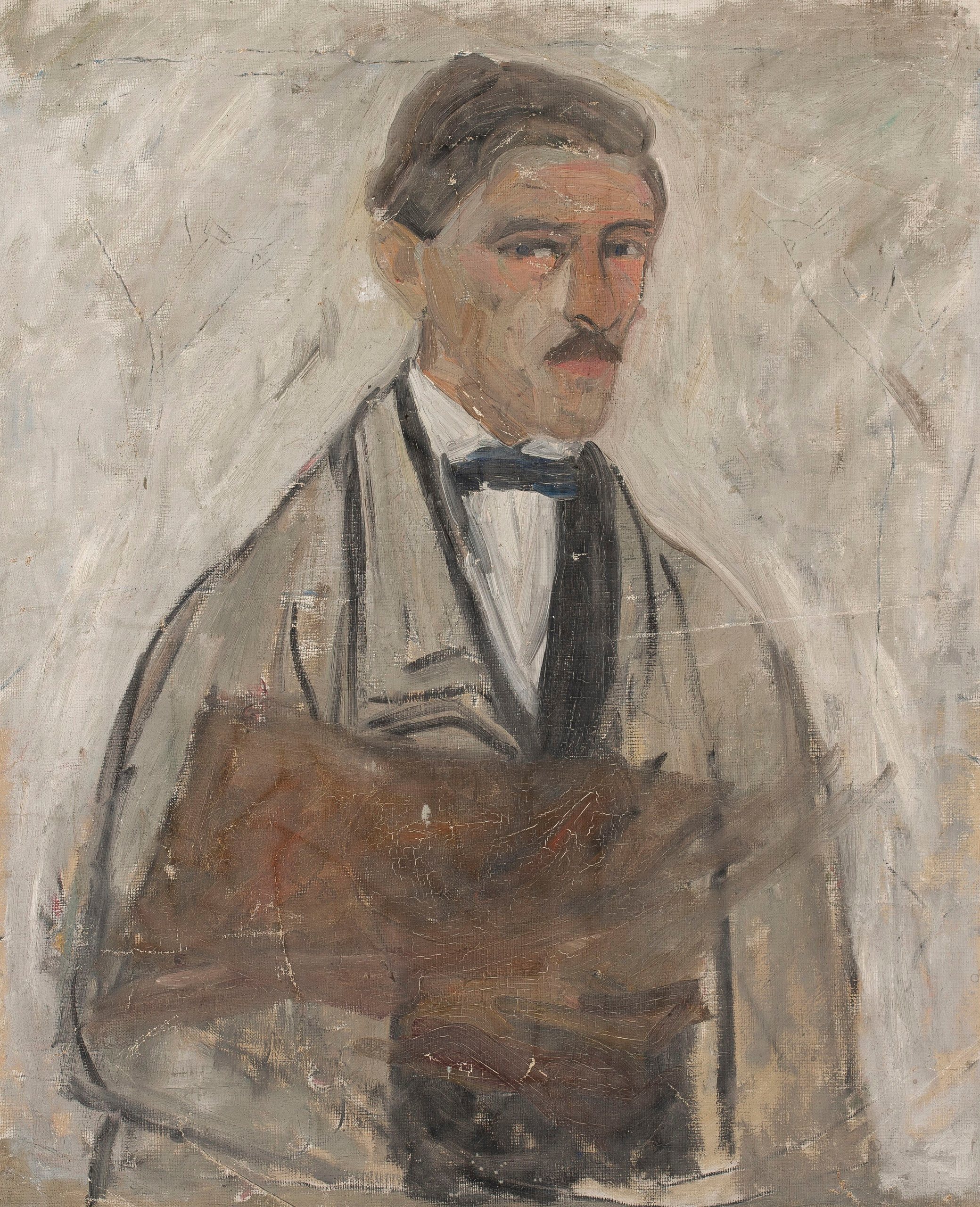 《自画像》（Self-portrait）｜塔德乌什·马科夫斯基 Tadeusz Makowski｜1910