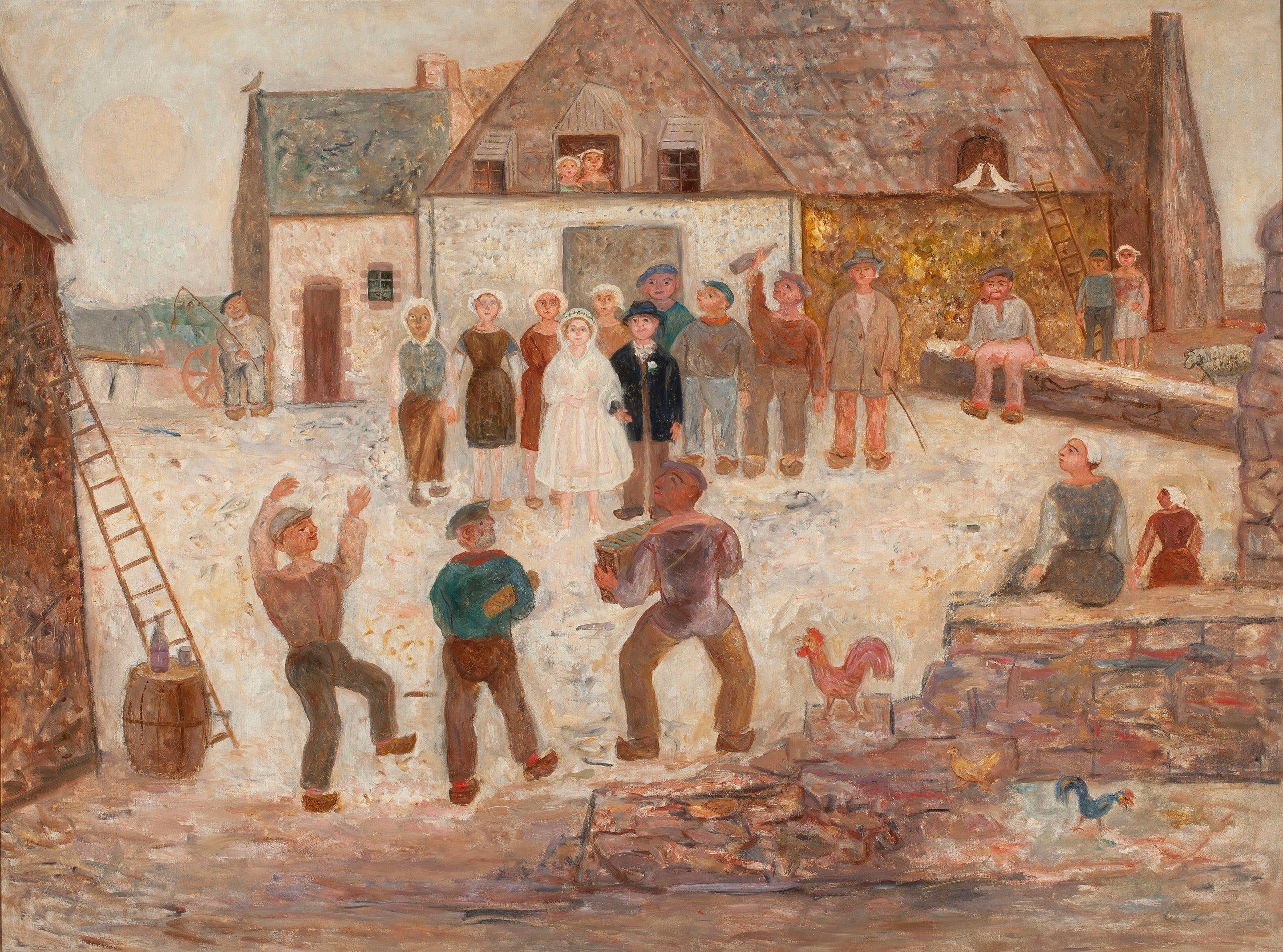 《村庄里的婚礼》（Wedding in a village）｜塔德乌什·马科夫斯基 Tadeusz Makowski｜1924