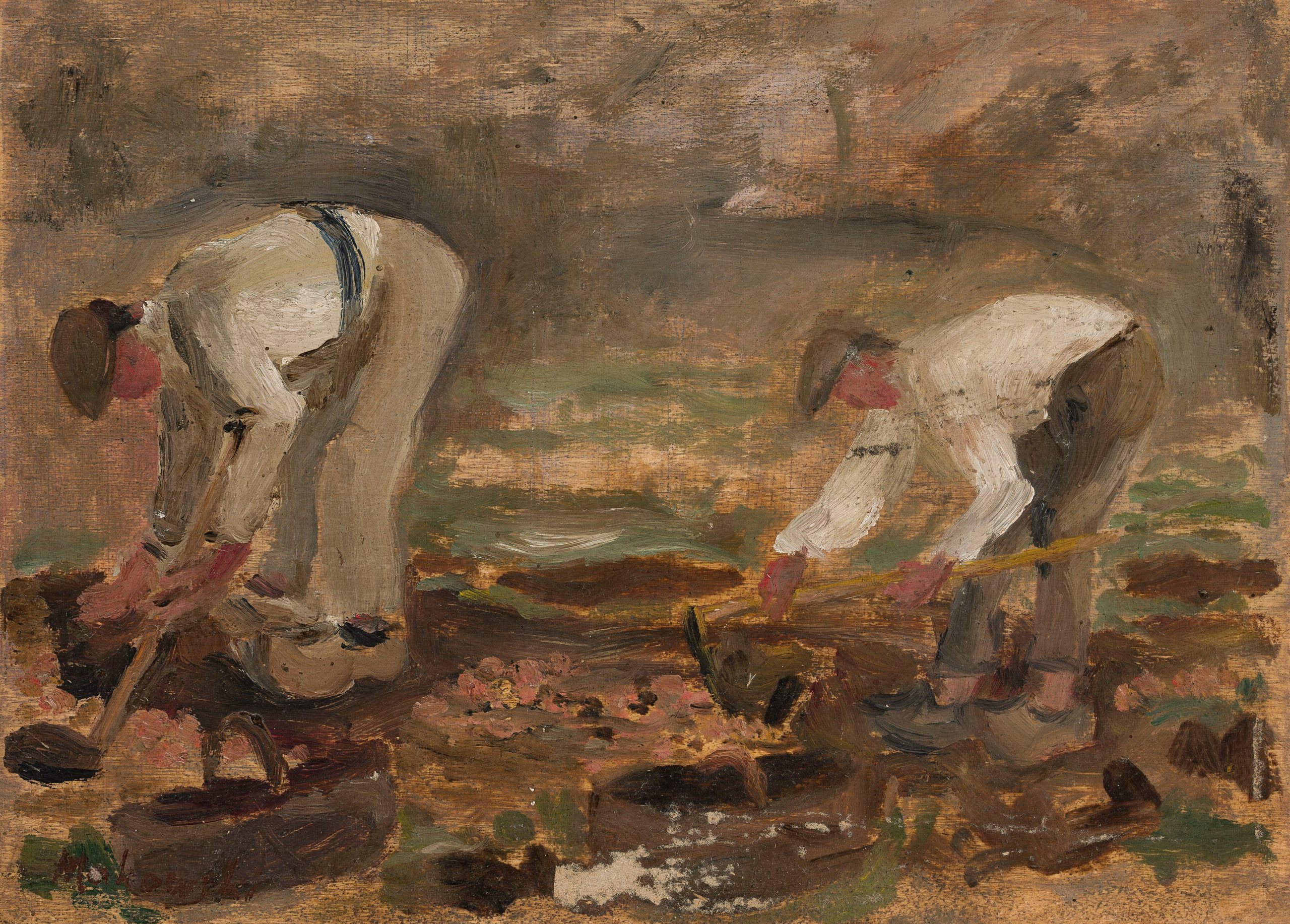 《在一个领域工作》（Work in a field）｜塔德乌什·马科夫斯基 Tadeusz Makowski｜1917