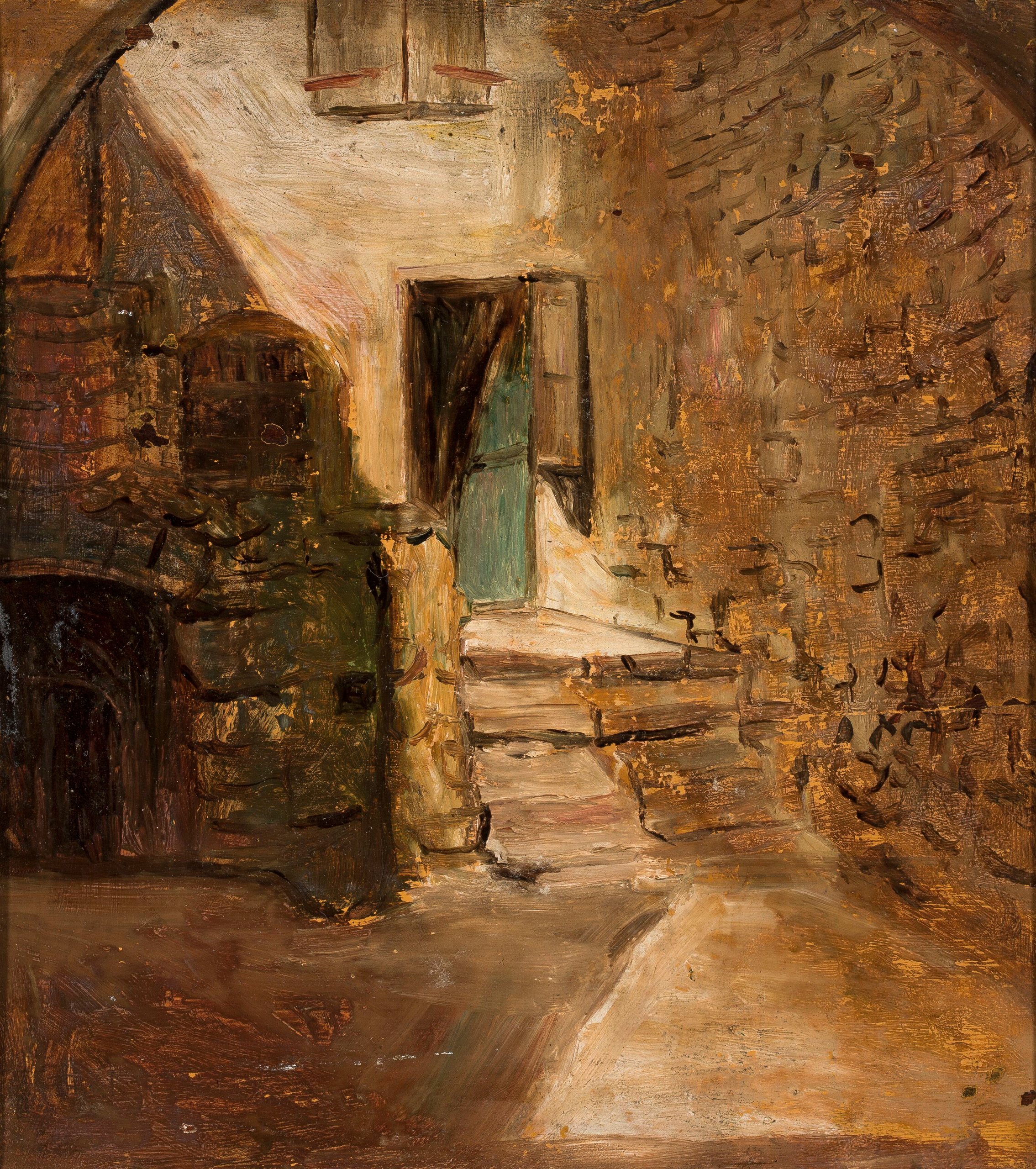 《一座老房子的片段》（Fragment of an old house）｜塔德乌什·马科夫斯基 Tadeusz Makowski｜1920