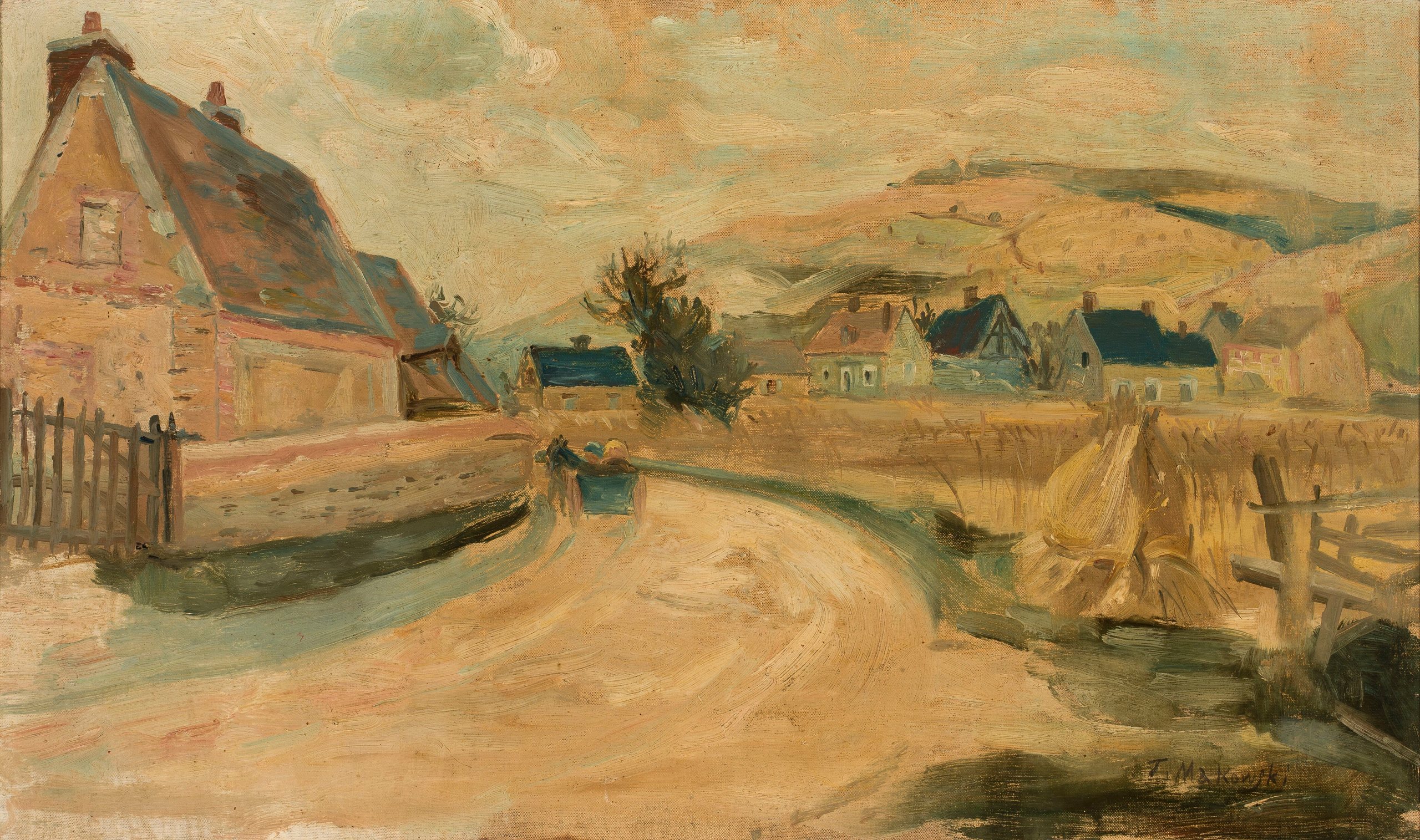 《梅雷村》（Merey village）｜塔德乌什·马科夫斯基 Tadeusz Makowski｜1926