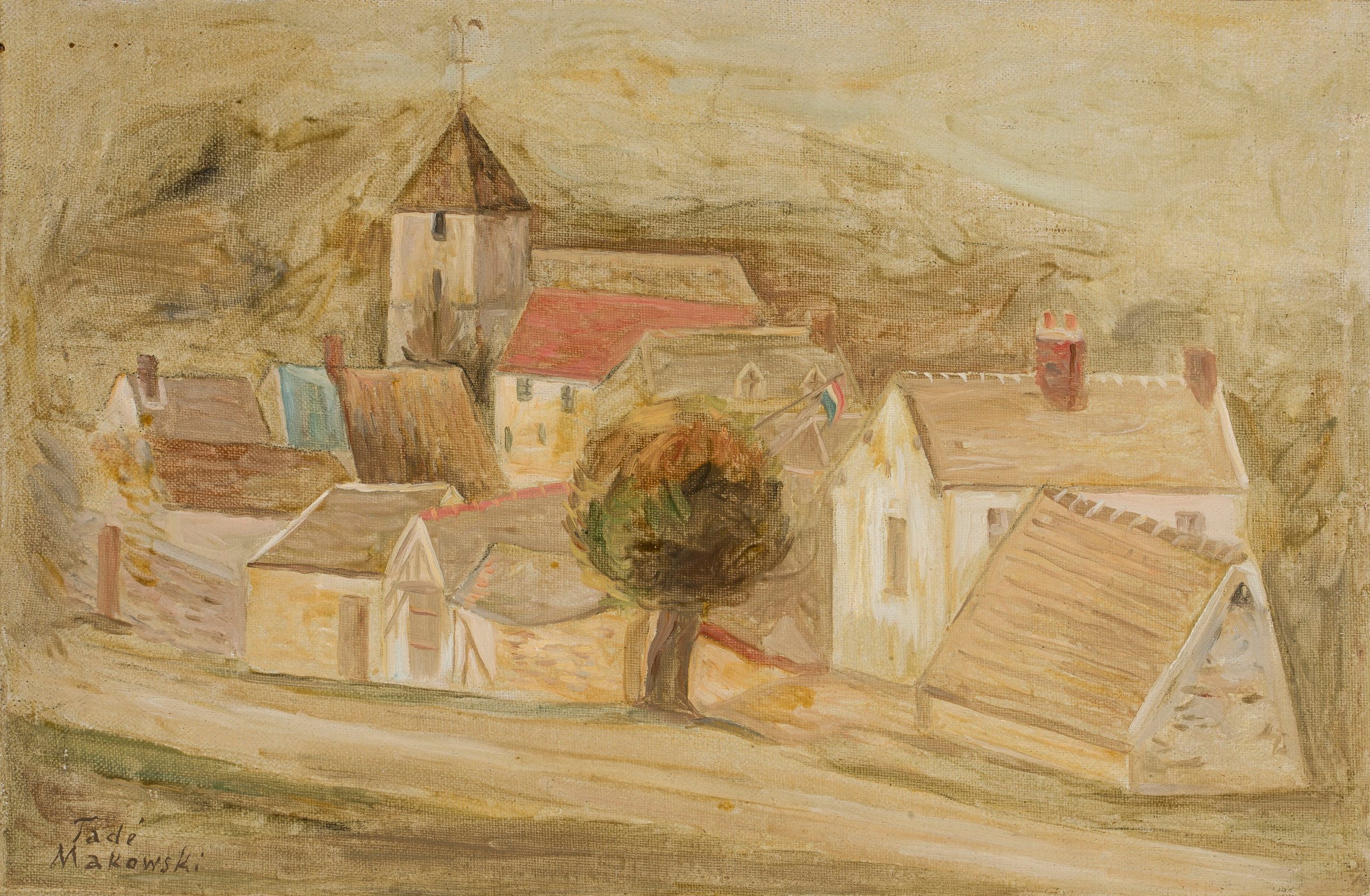 《小镇》（The town）｜塔德乌什·马科夫斯基 Tadeusz Makowski｜1926