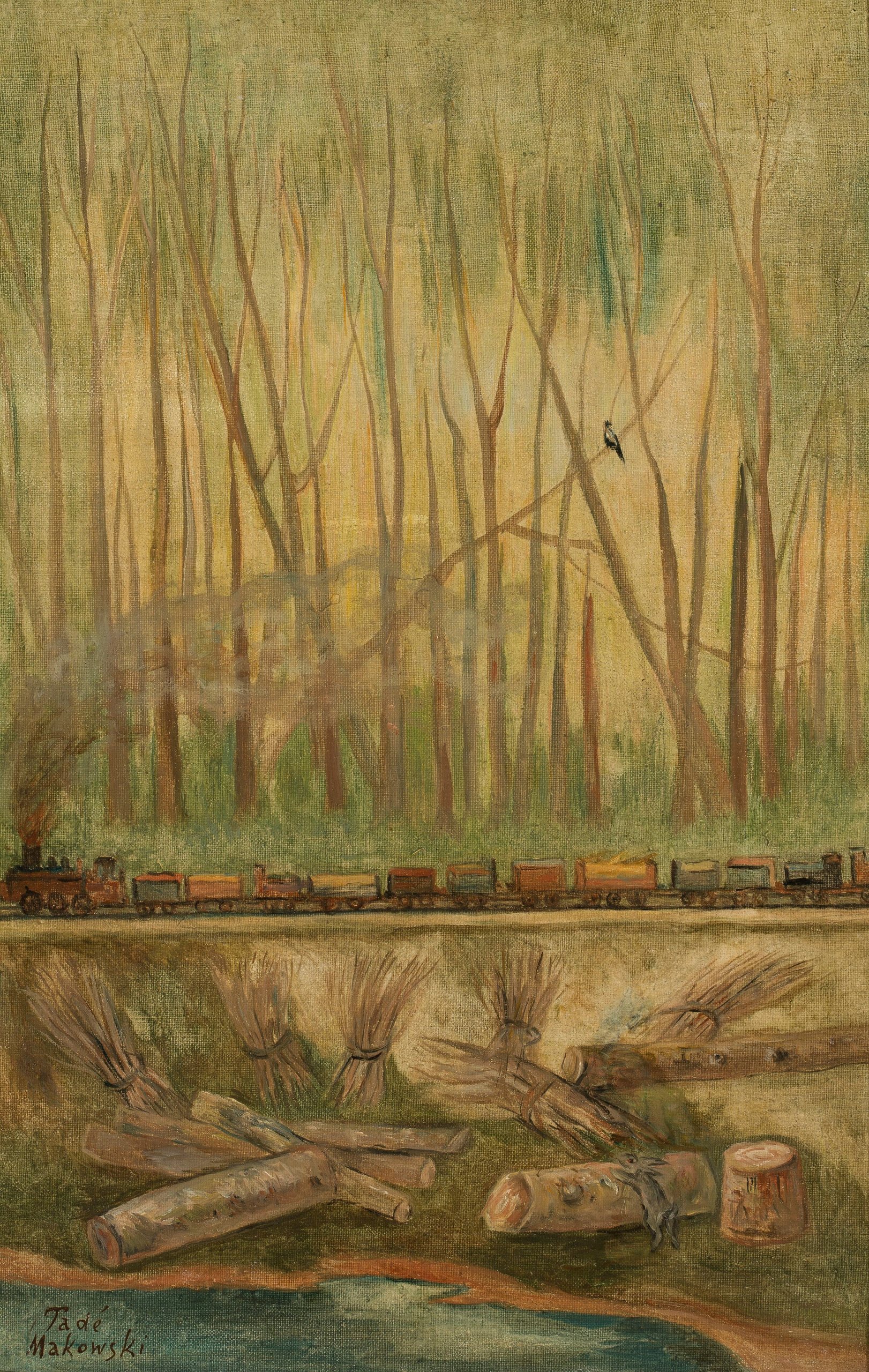 《火车》（Train）｜塔德乌什·马科夫斯基 Tadeusz Makowski｜1927