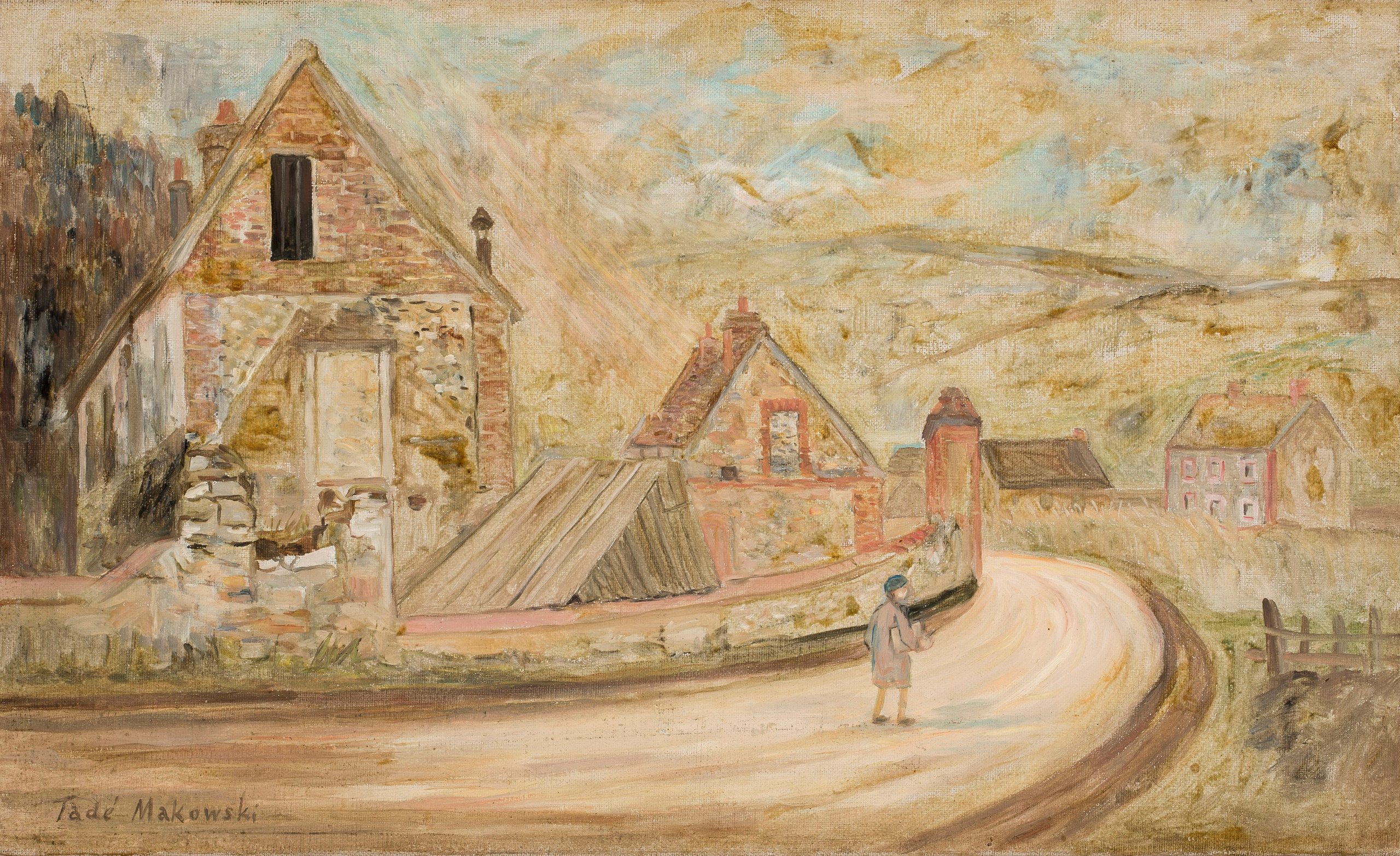 《通往梅雷之路》（Road to Merey）｜塔德乌什·马科夫斯基 Tadeusz Makowski｜1926