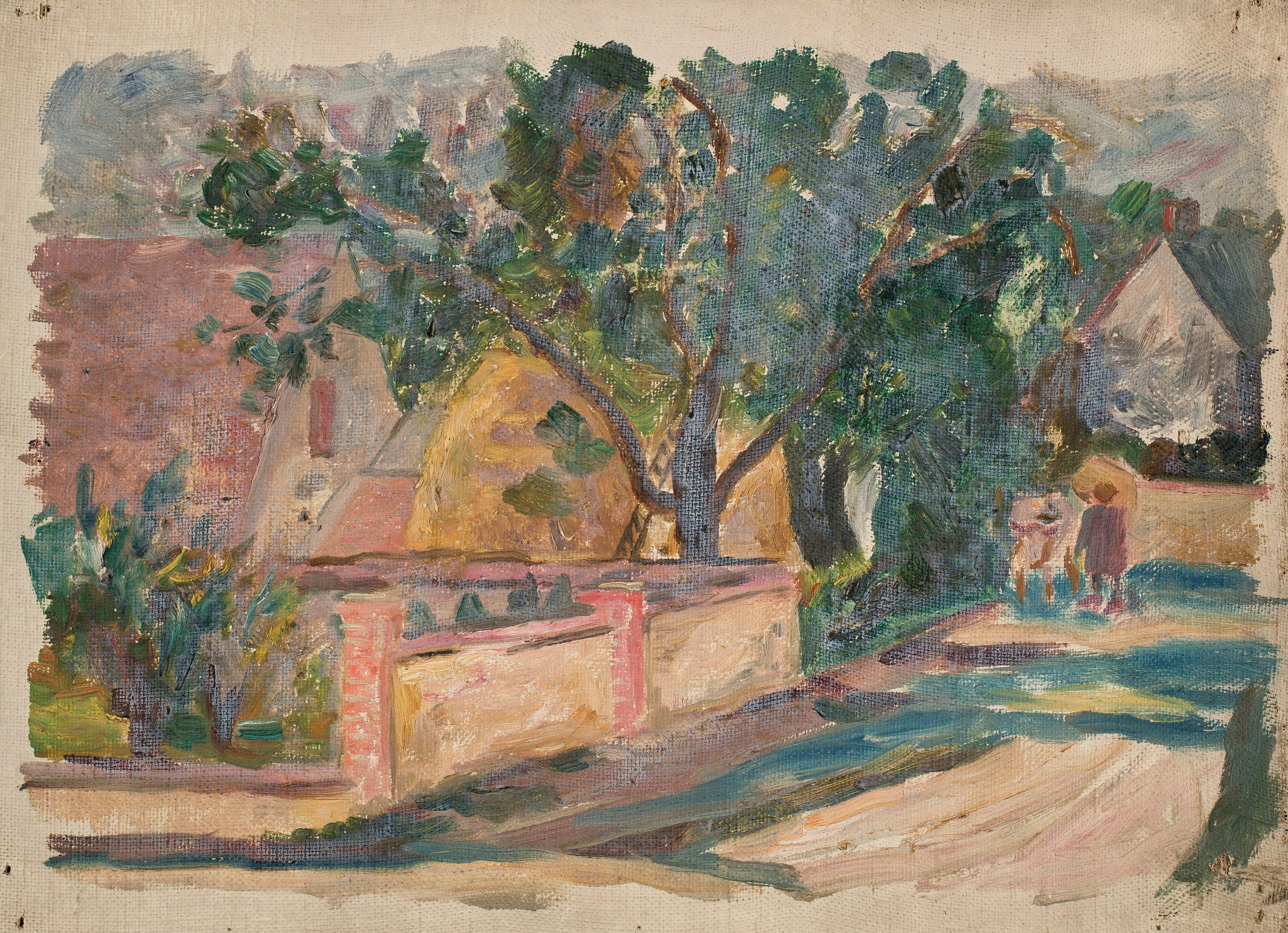 《路边的房子》（Roadside house）｜塔德乌什·马科夫斯基 Tadeusz Makowski｜1931
