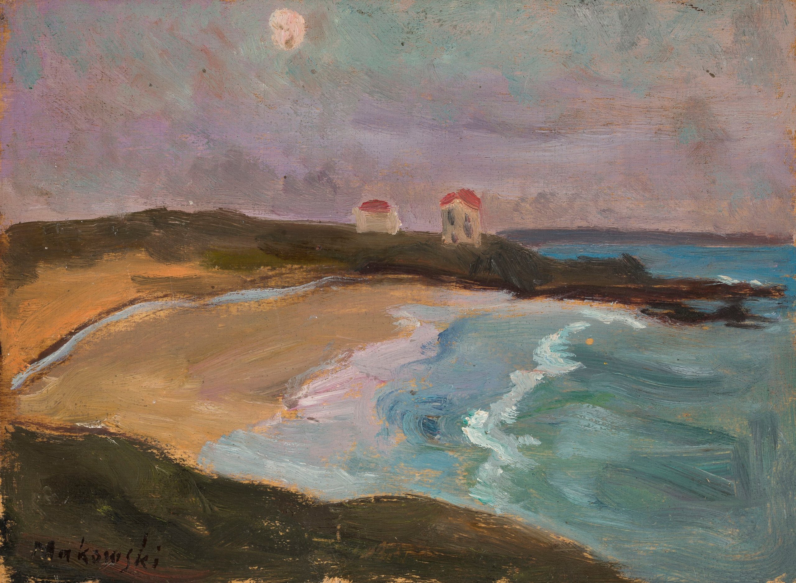 《海岸》（Sea coast）｜塔德乌什·马科夫斯基 Tadeusz Makowski｜1910