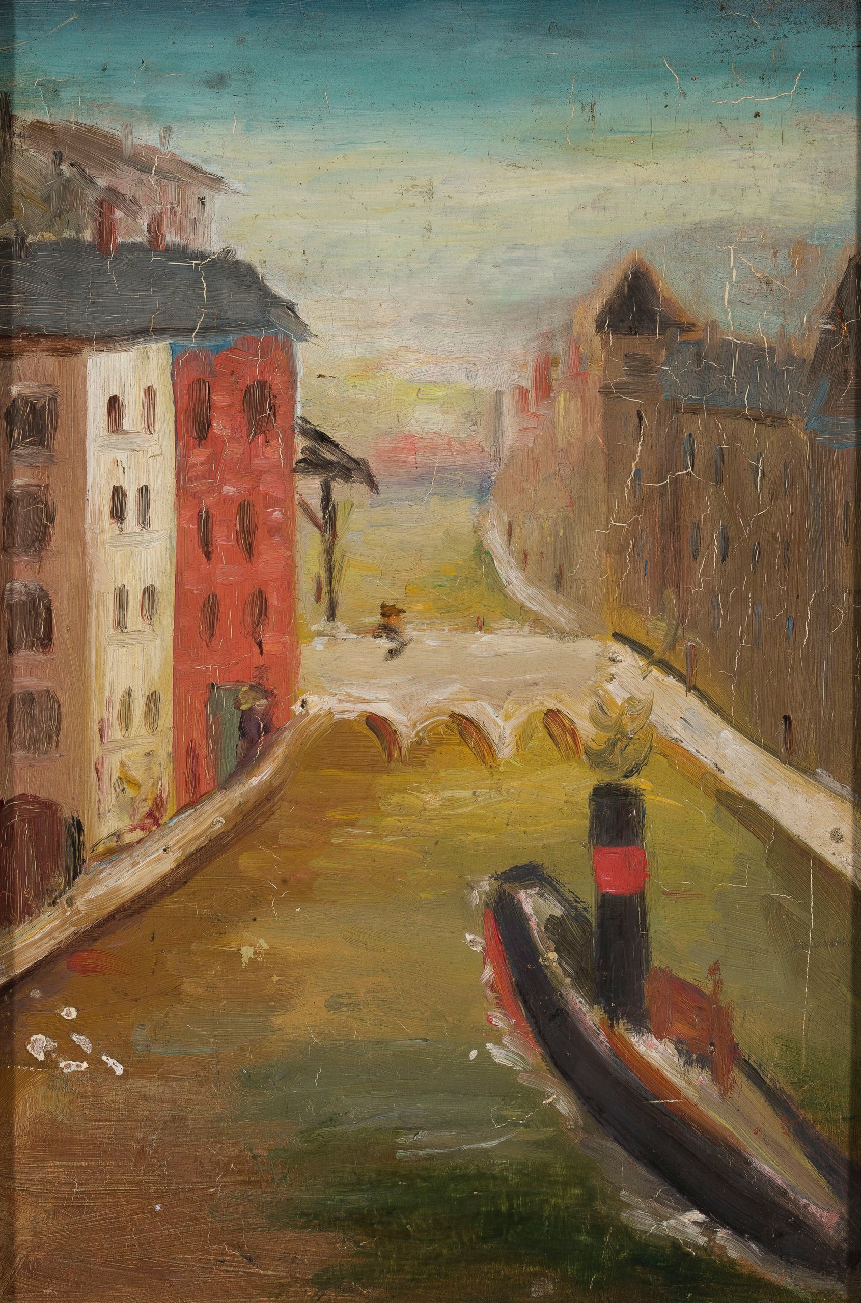 《船在一个城市》（Ship in a city）｜塔德乌什·马科夫斯基 Tadeusz Makowski｜1920