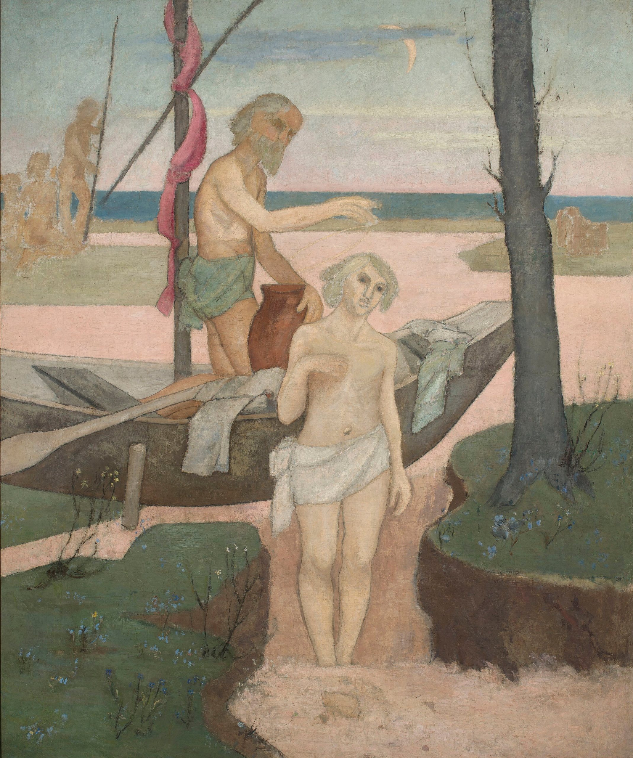 《约旦河的洗礼》（Baptism in the Jordan River）｜塔德乌什·马科夫斯基 Tadeusz Makowski｜1909