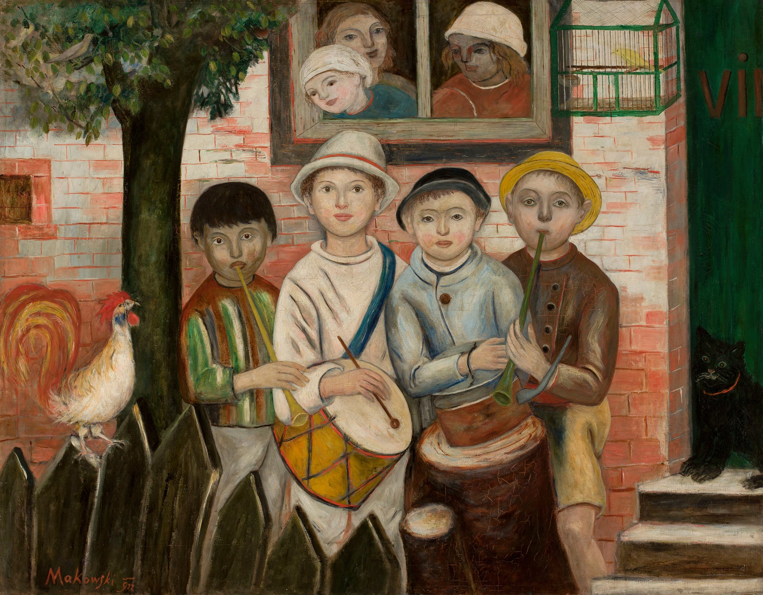 《儿童乐队》（Children's Band）｜塔德乌什·马科夫斯基 Tadeusz Makowski｜1922
