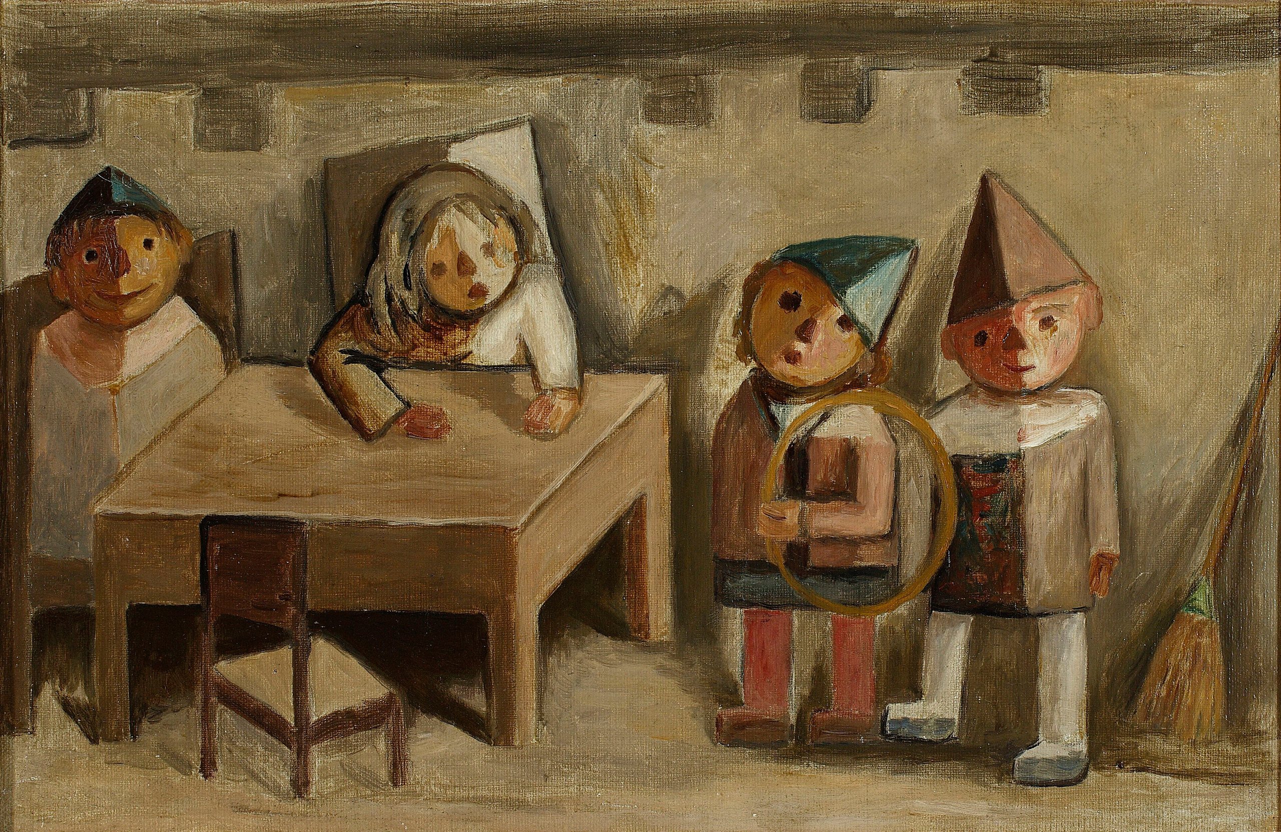《儿童房》（Children’s room）｜塔德乌什·马科夫斯基 Tadeusz Makowski｜1929