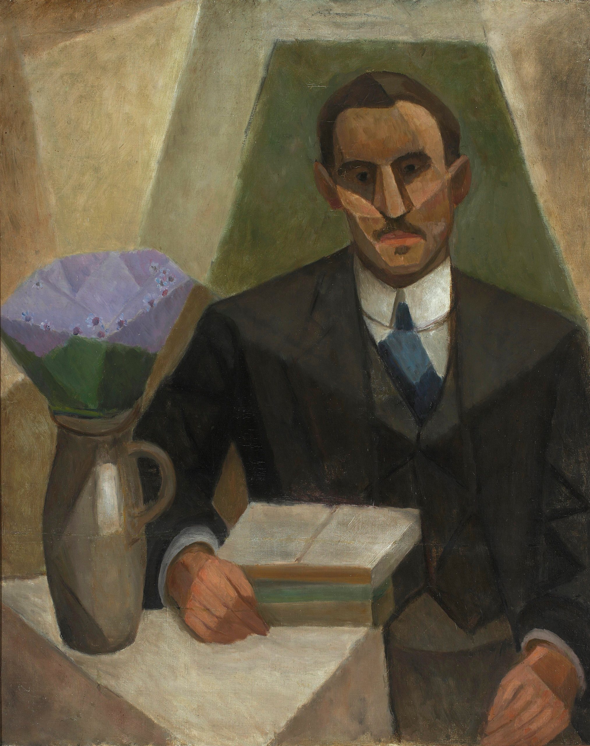 《齐格蒙特·卢比茨-扎莱斯基的肖像》（Portrait of Zygmunt Lubicz-Zaleski）｜塔德乌什·马科夫斯基 Tadeusz Makowski｜1913