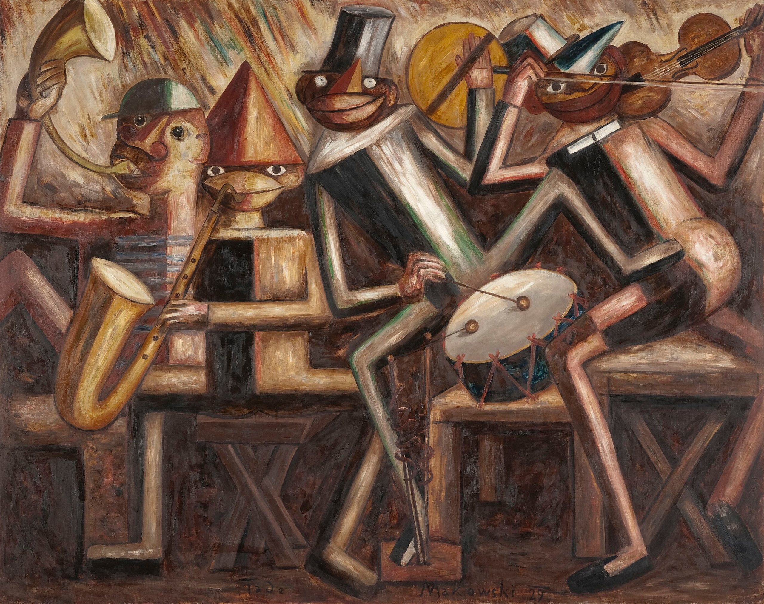 《爵士》（Jazz）｜塔德乌什·马科夫斯基 Tadeusz Makowski｜1929