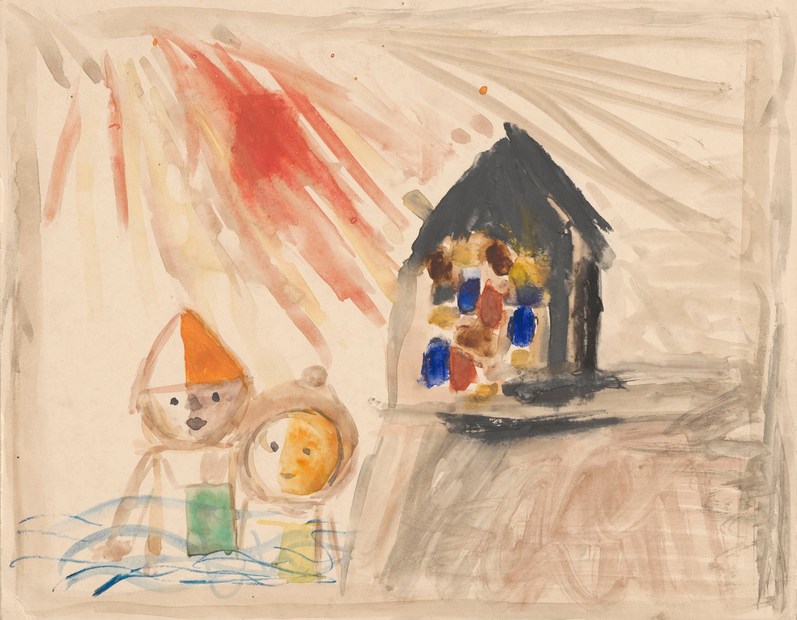 《阳光》（Sunbeam）｜塔德乌什·马科夫斯基 Tadeusz Makowski｜1932