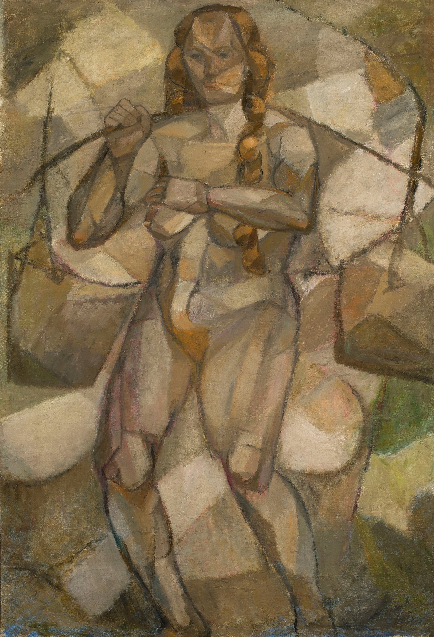 《提着水桶的女人》（Woman with buckets）｜塔德乌什·马科夫斯基 Tadeusz Makowski｜1913