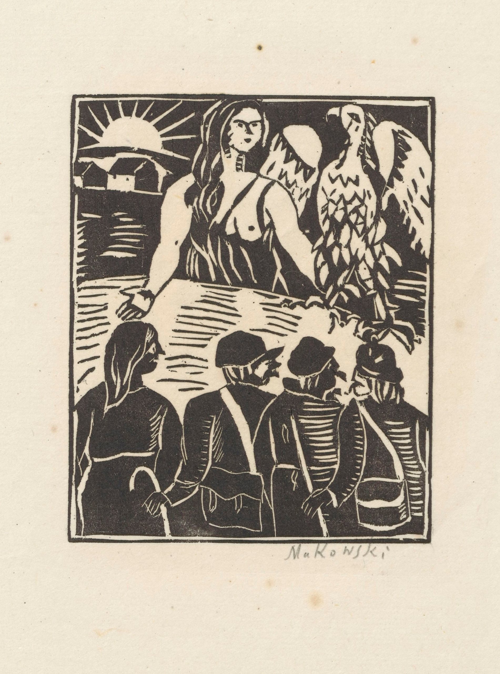 《波兰的寓言》（Allegory of Poland）｜塔德乌什·马科夫斯基 Tadeusz Makowski｜1924年以前