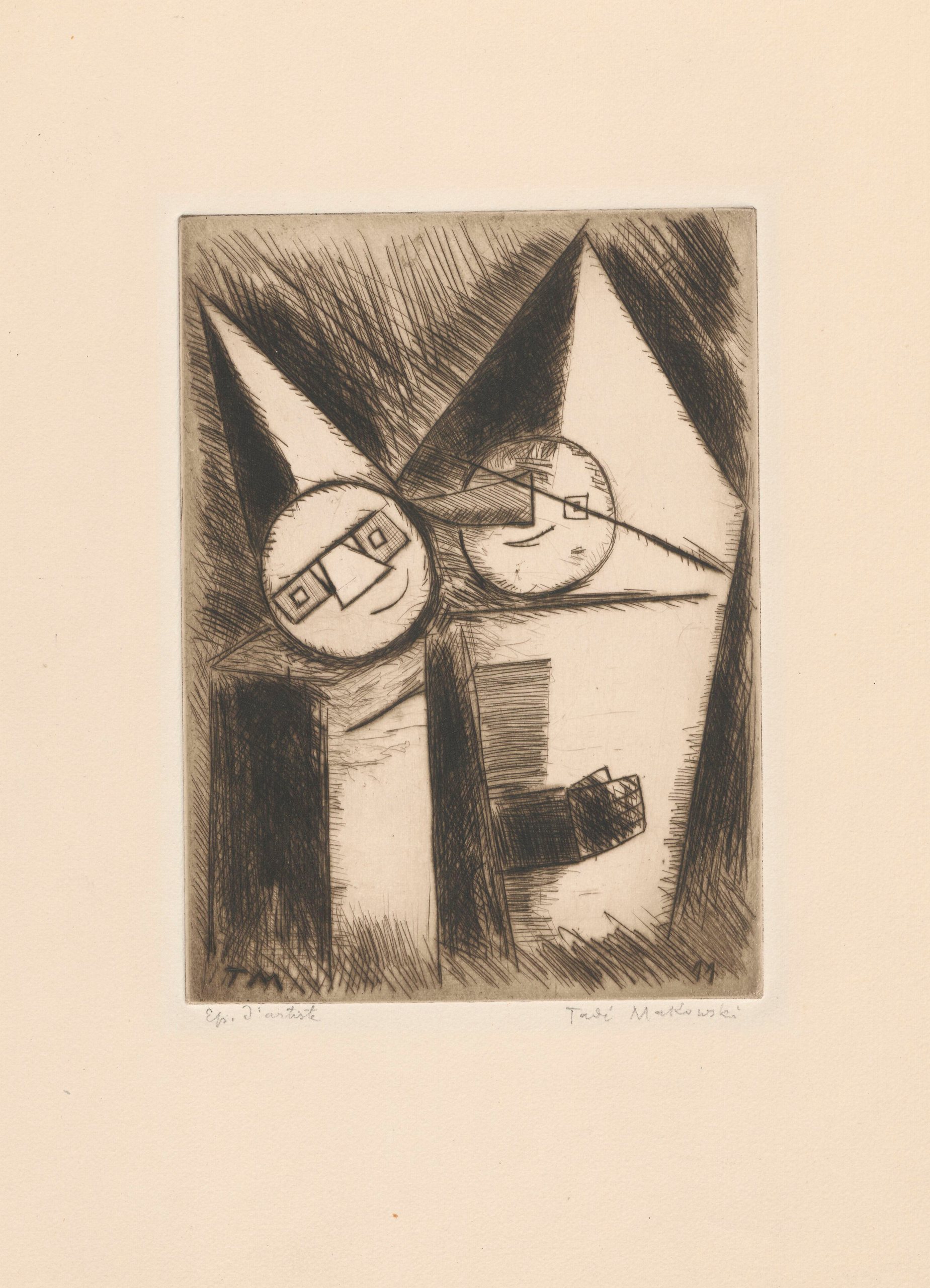 《狂欢》（Carnival）｜塔德乌什·马科夫斯基 Tadeusz Makowski｜1930