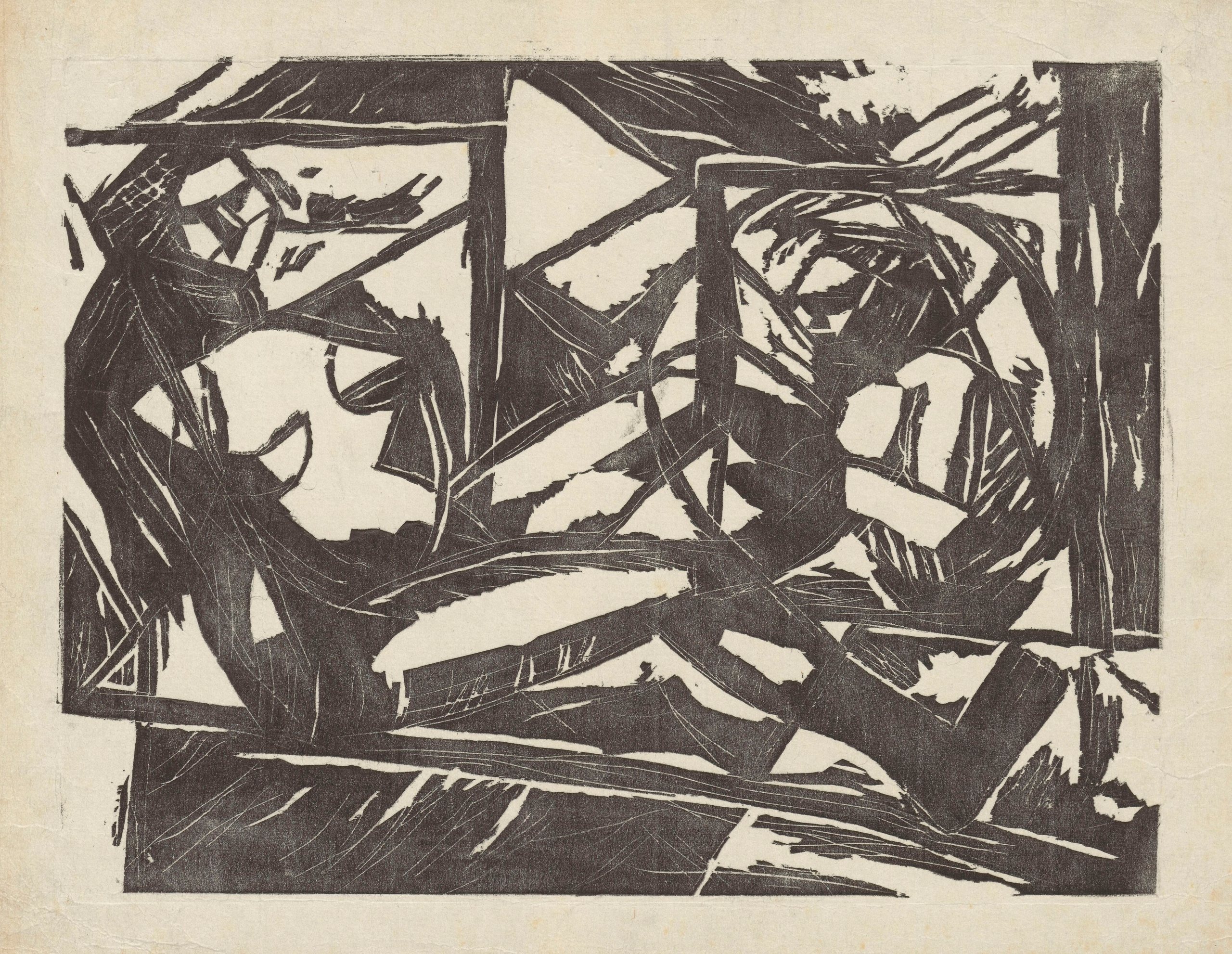 《两幕》（Two acts）｜塔德乌什·马科夫斯基 Tadeusz Makowski｜1914
