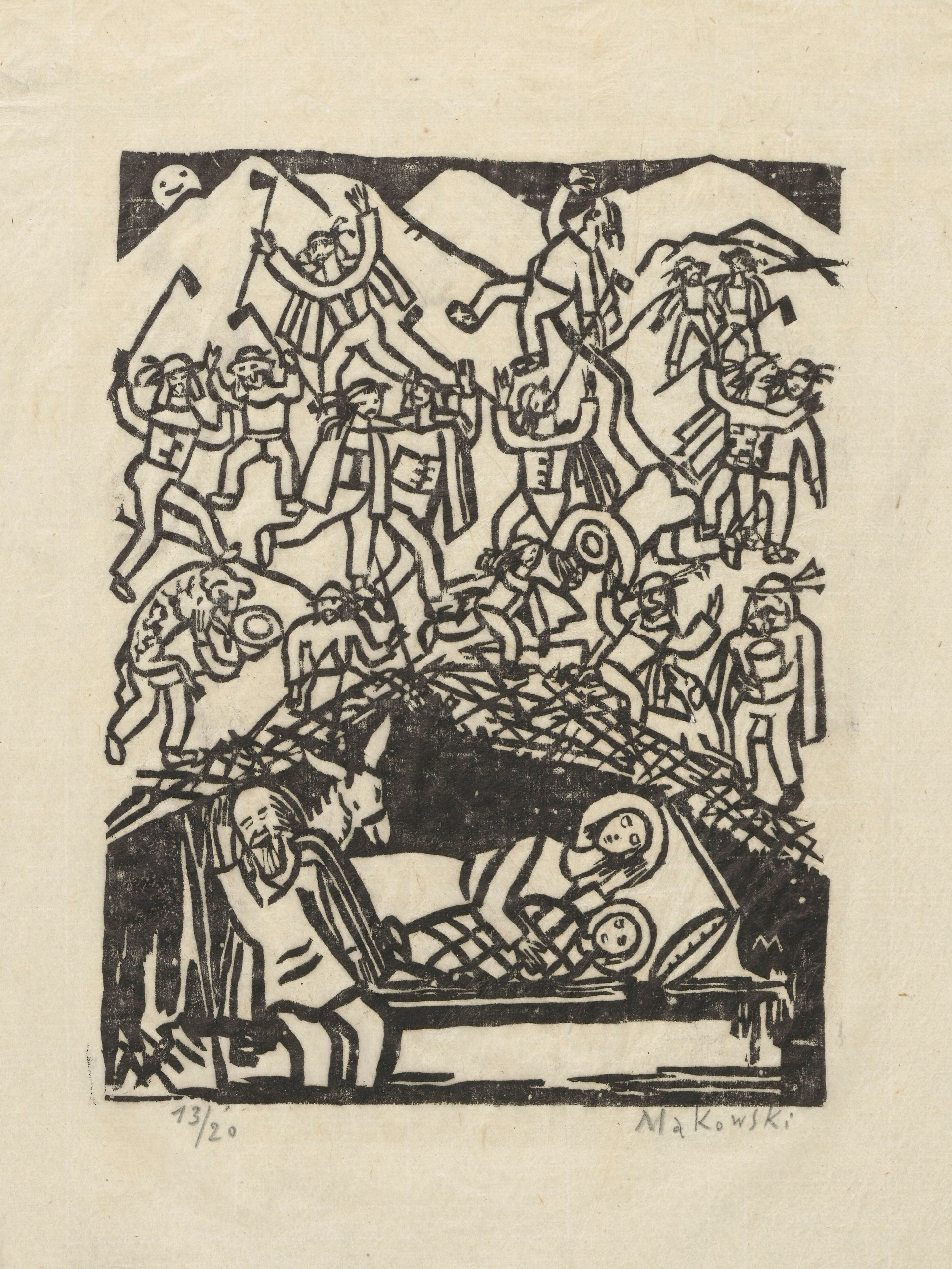 《圣诞颂歌，你好啦》（Christmas carol, hola ola）｜塔德乌什·马科夫斯基 Tadeusz Makowski｜1924